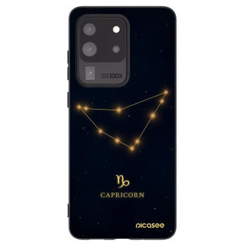 Picasee silikonový černý obal pro Samsung Galaxy S20 Ultra 5G G988F - CAPRICORN