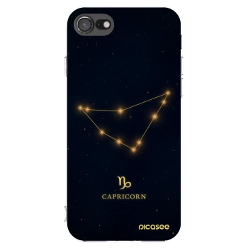 Picasee silikonový průhledný obal pro Apple iPhone SE 2020 - CAPRICORN