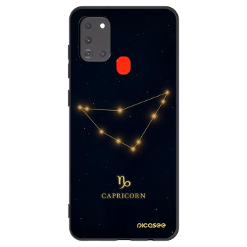Picasee silikonový černý obal pro Samsung Galaxy A21s - CAPRICORN