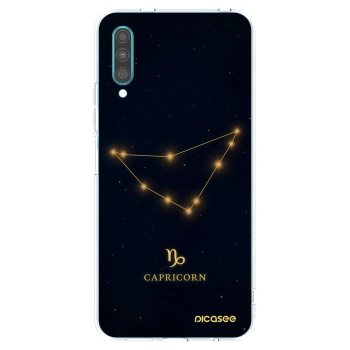 Picasee silikonový průhledný obal pro Samsung Galaxy A30s A307F - CAPRICORN