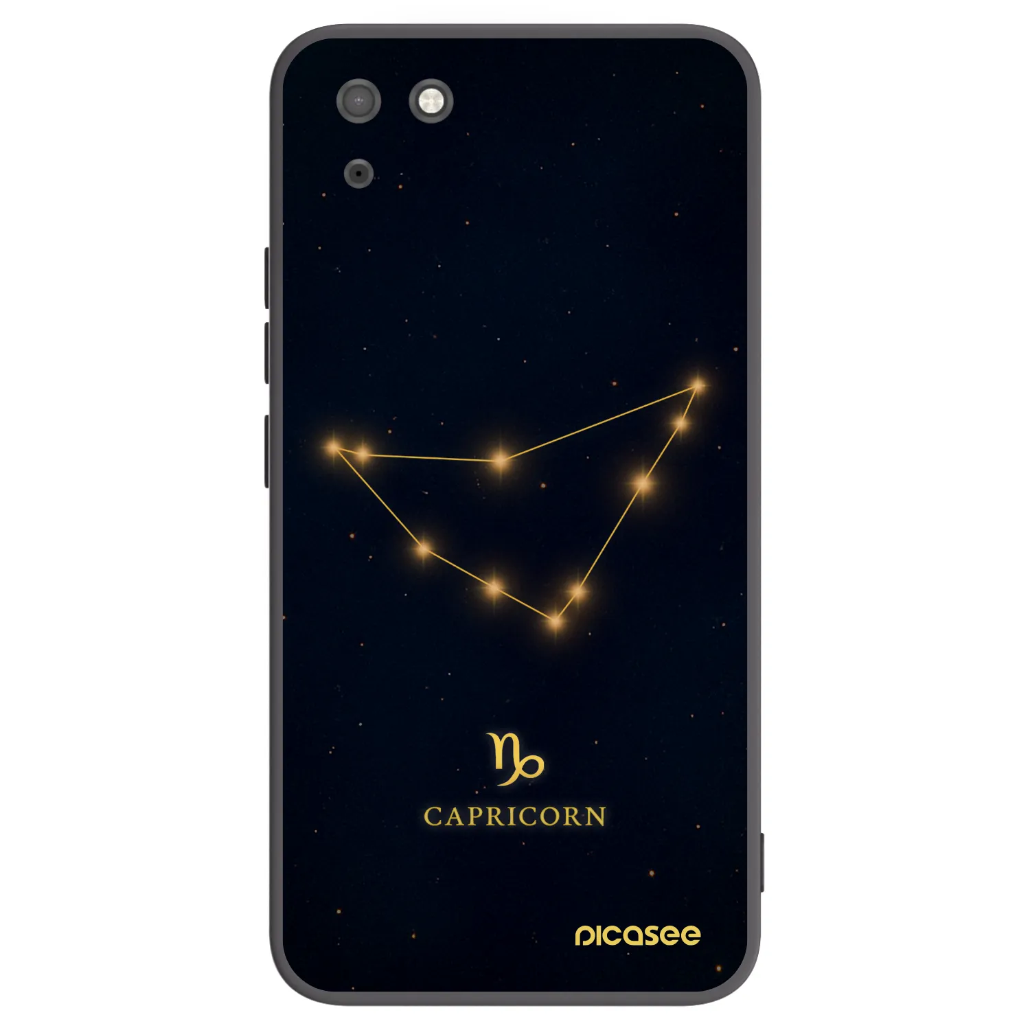 Picasee silikonový černý obal pro Huawei Y5P - CAPRICORN