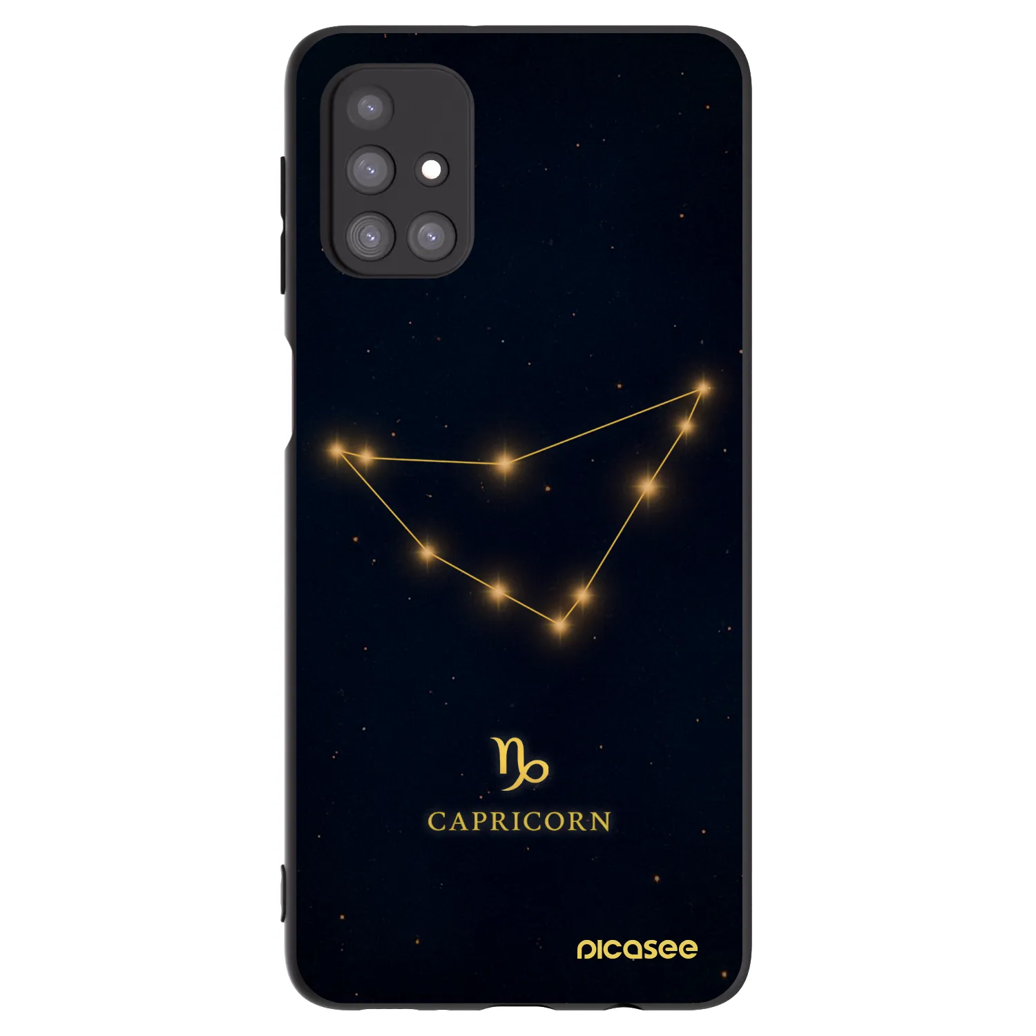 Picasee silikonový černý obal pro Samsung Galaxy M31s - CAPRICORN