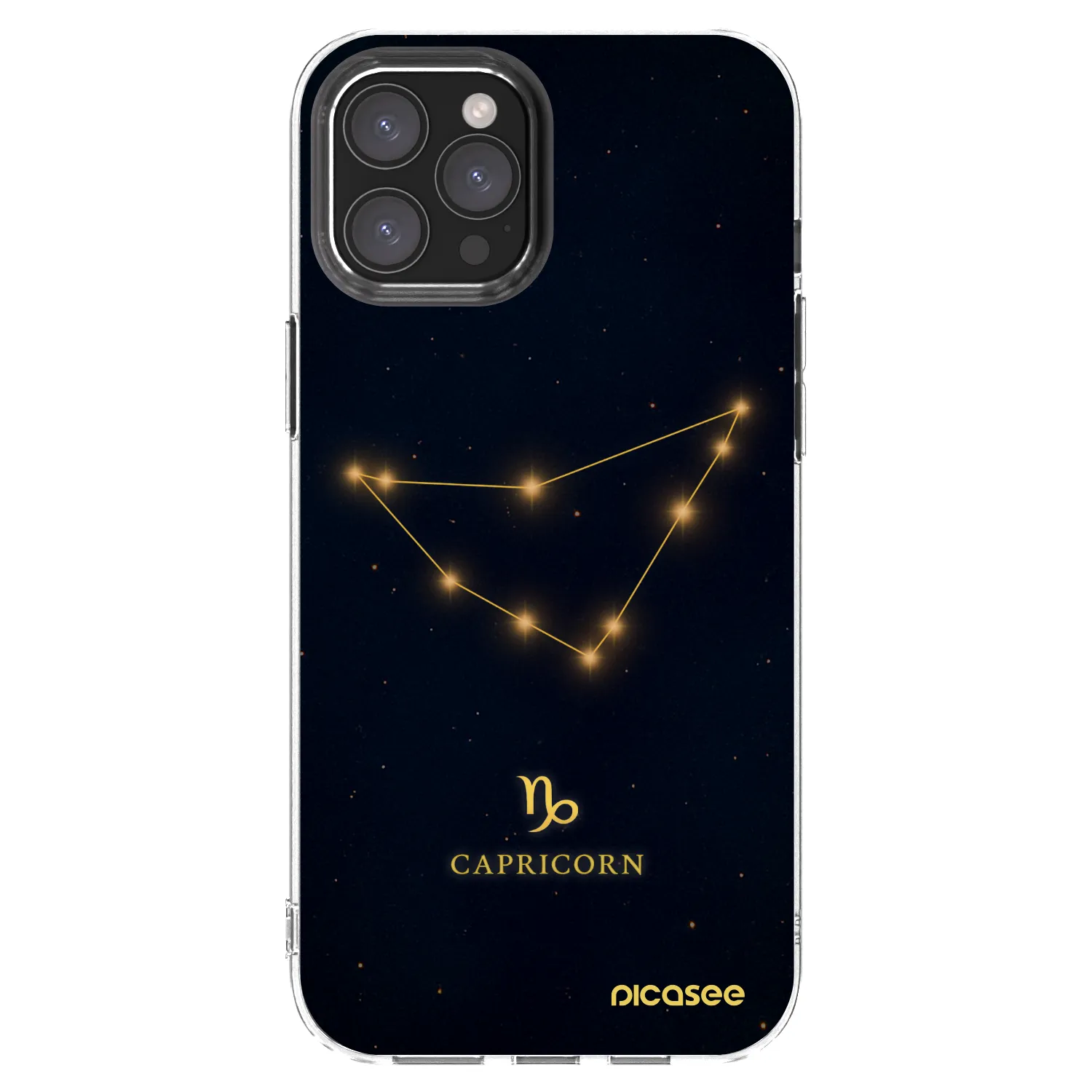 Picasee silikonový průhledný obal pro Apple iPhone 12 Pro Max - CAPRICORN