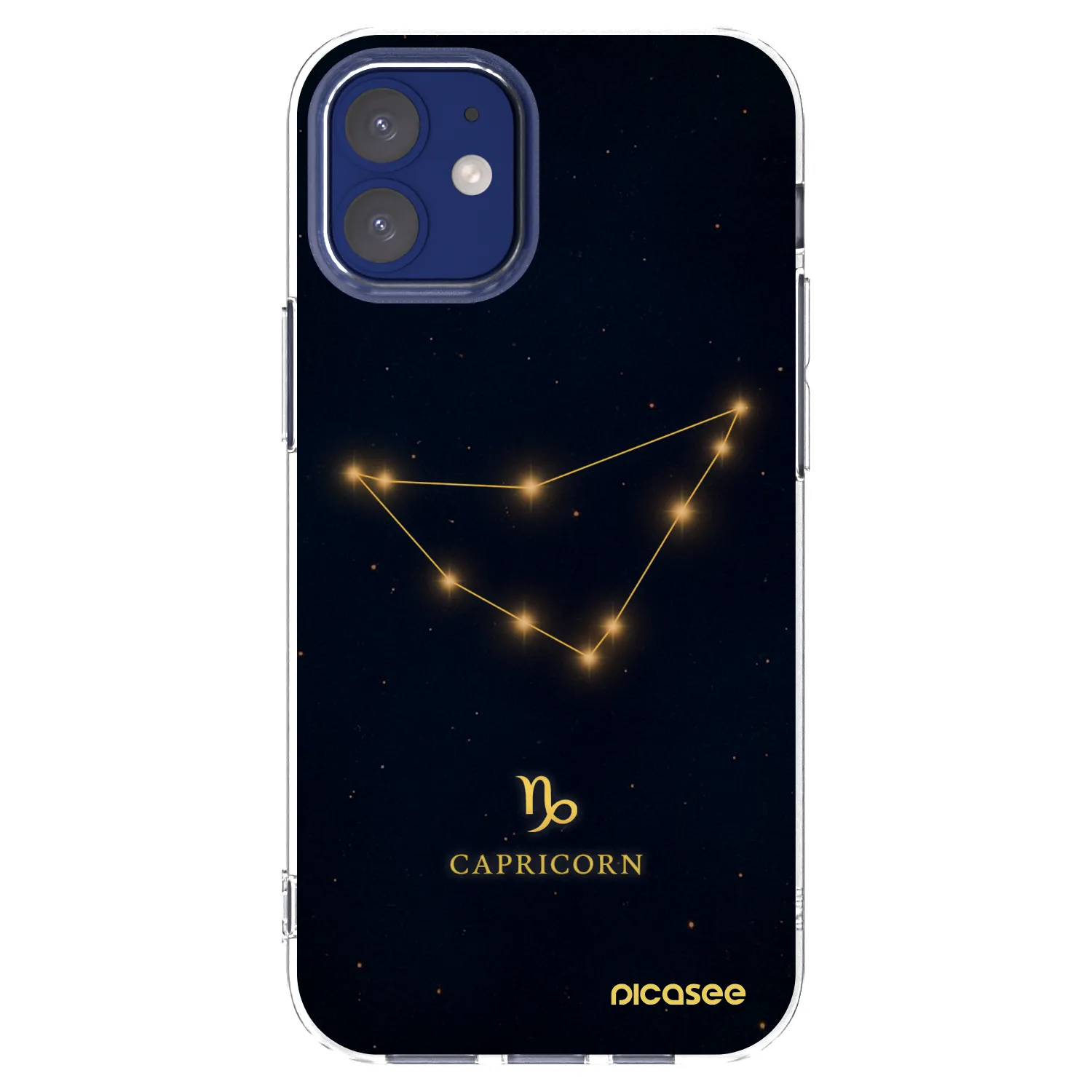 Picasee silikonový průhledný obal pro Apple iPhone 12 mini - CAPRICORN