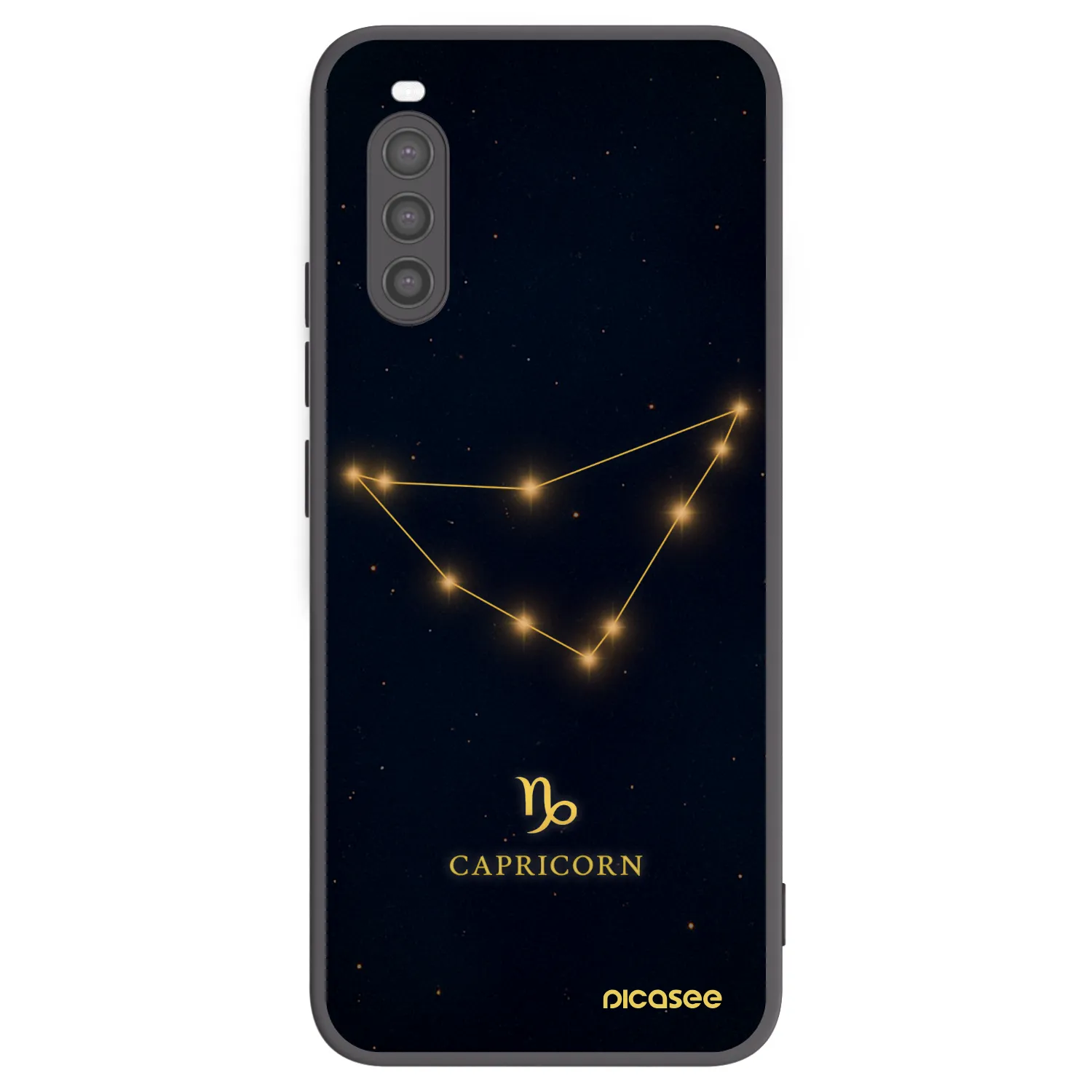 Picasee silikonový černý obal pro Sony Xperia 10 II - CAPRICORN