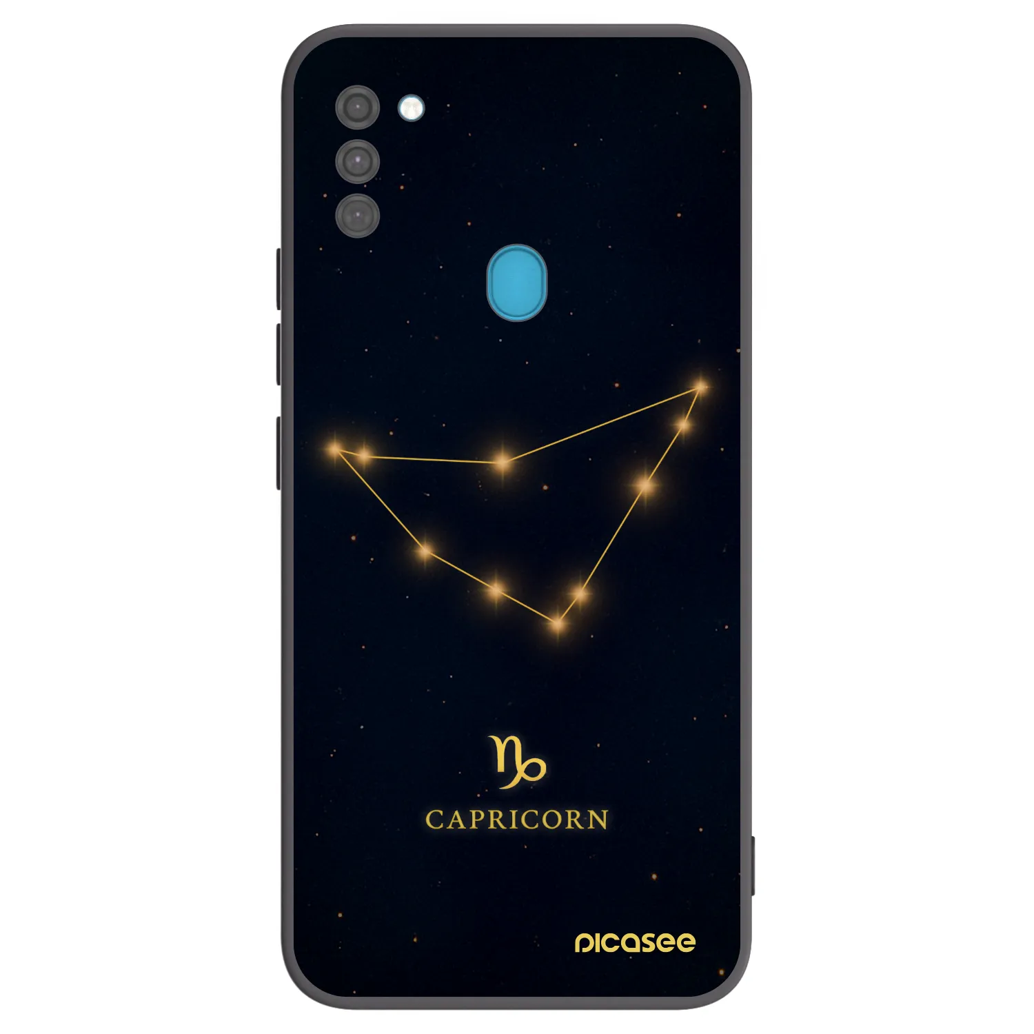 Picasee silikonový černý obal pro Samsung Galaxy M11 - CAPRICORN