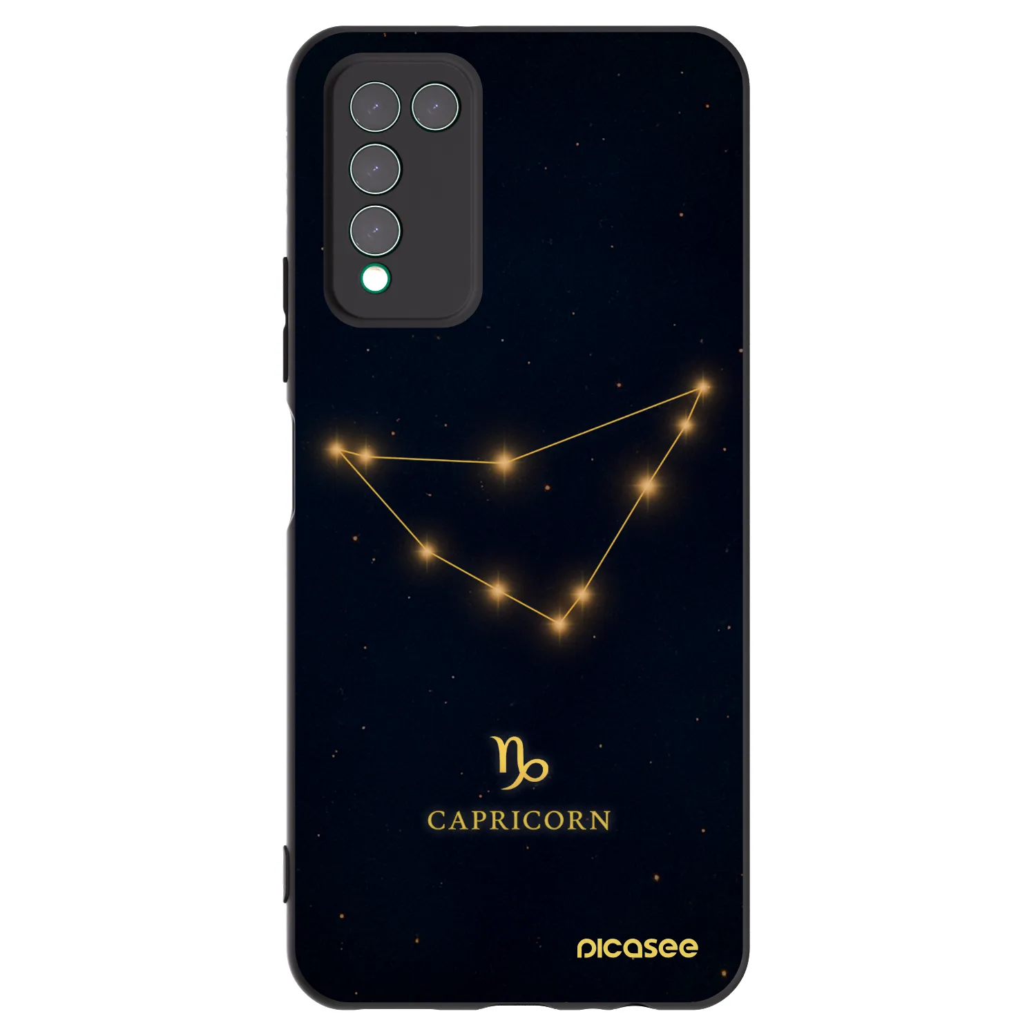 Picasee silikonový černý obal pro Honor 10X Lite - CAPRICORN