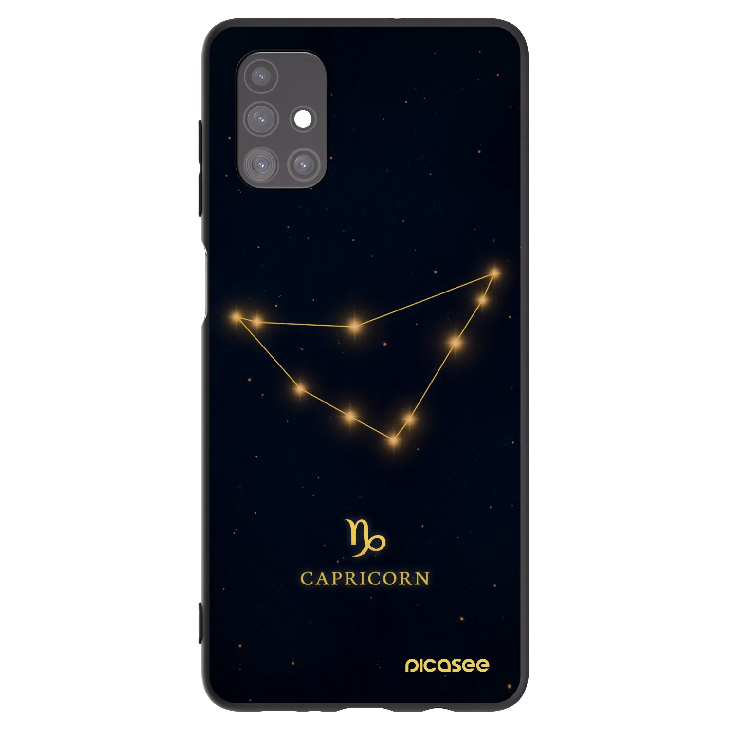 Picasee silikonový černý obal pro Samsung Galaxy M51 M515F - CAPRICORN