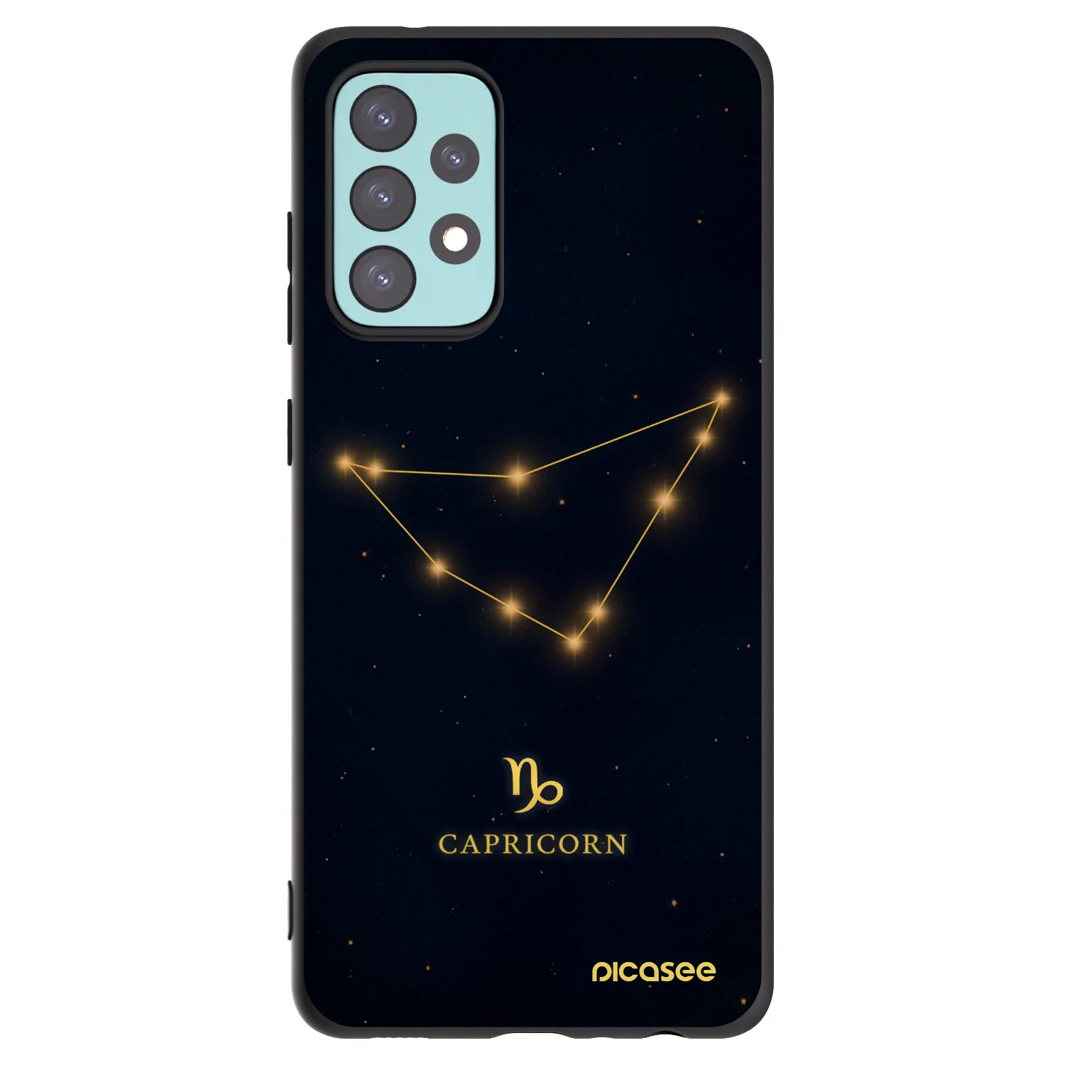 Picasee silikonový černý obal pro Samsung Galaxy A72 A725F - CAPRICORN