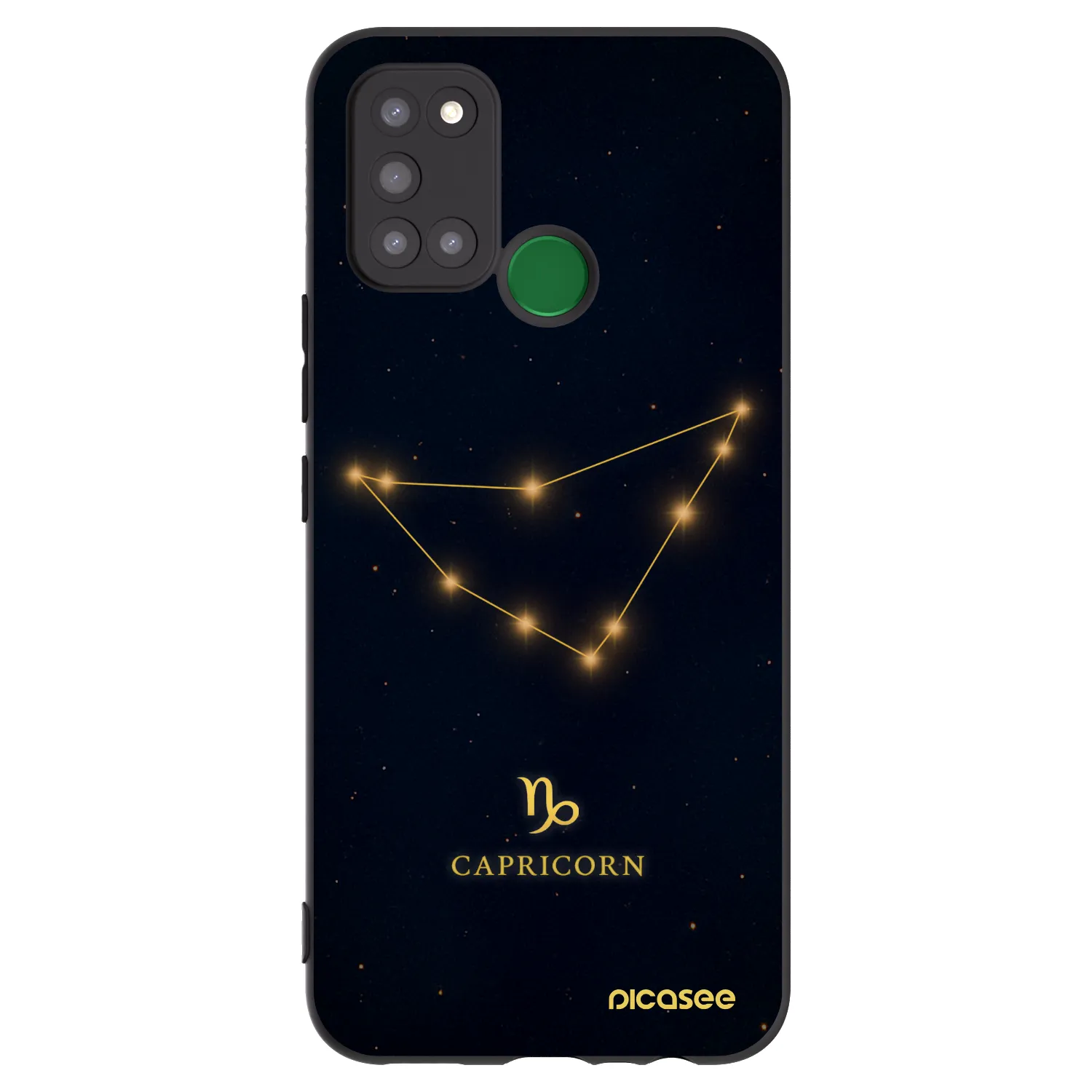 Picasee silikonový černý obal pro Realme 7i - CAPRICORN