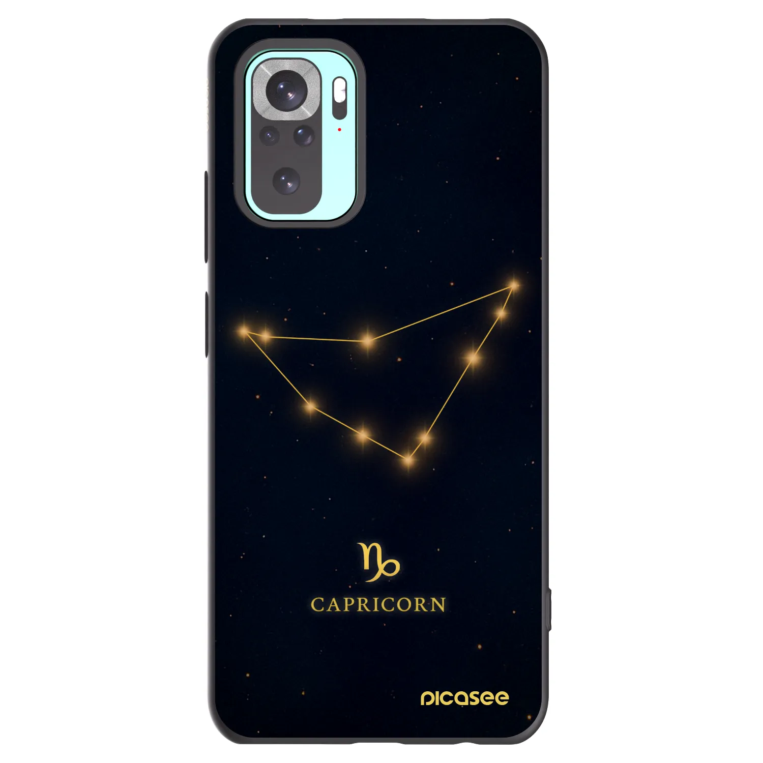 Picasee silikonový černý obal pro Xiaomi Redmi Note 10 Pro - CAPRICORN