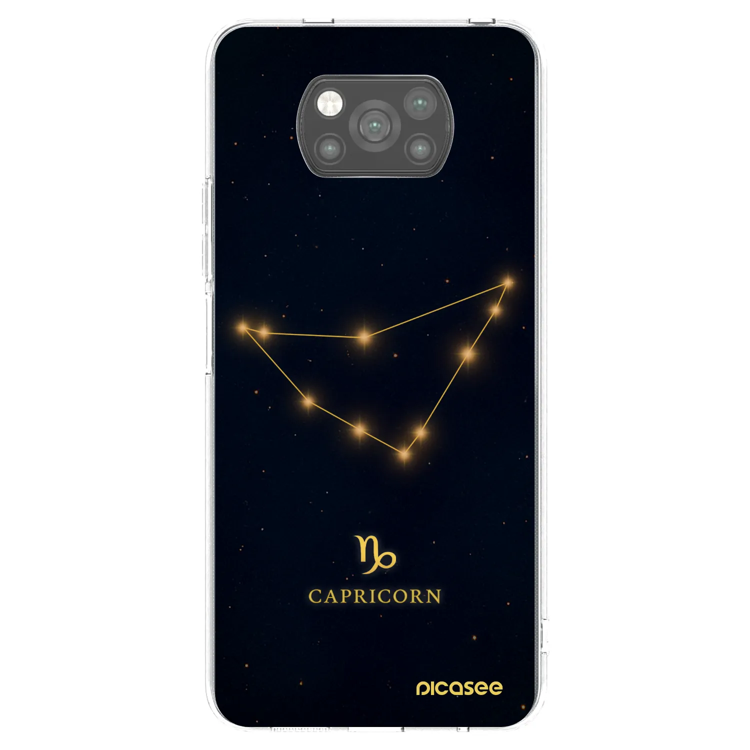Picasee silikonový černý obal pro Xiaomi Poco X3 Pro - CAPRICORN