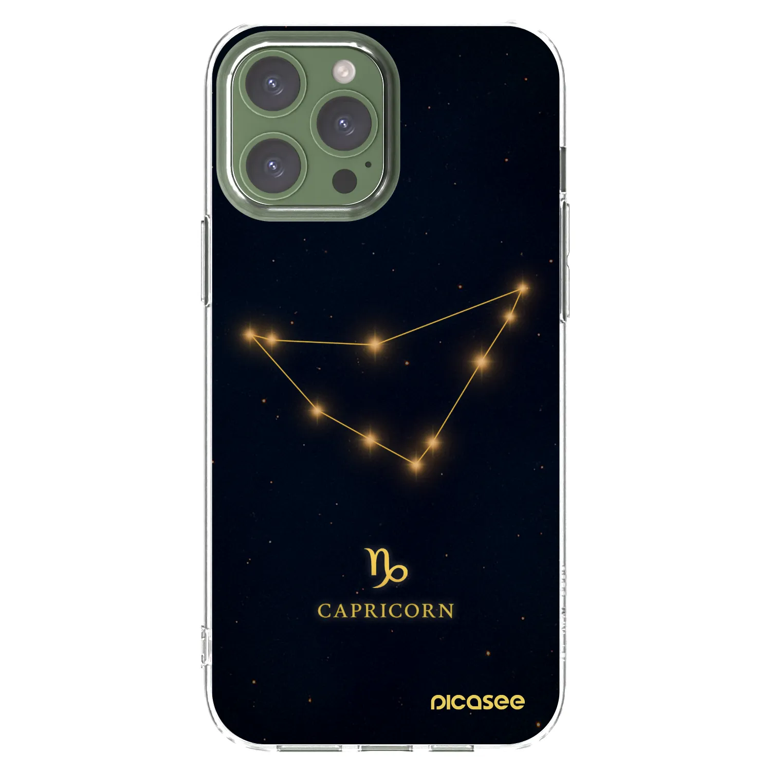 Picasee silikonový průhledný obal pro Apple iPhone 13 Pro Max - CAPRICORN