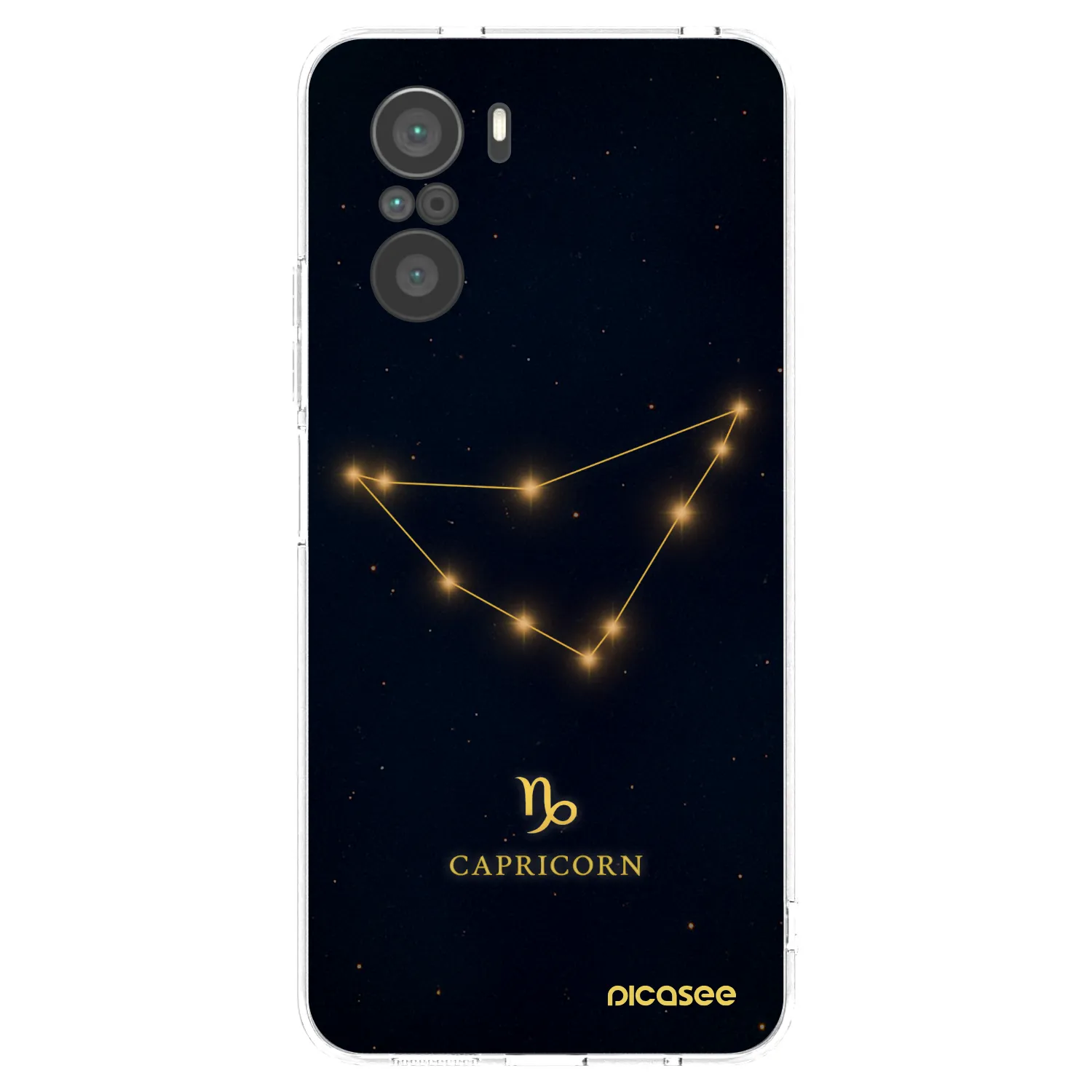 Picasee silikonový průhledný obal pro Xiaomi Poco F3 - CAPRICORN