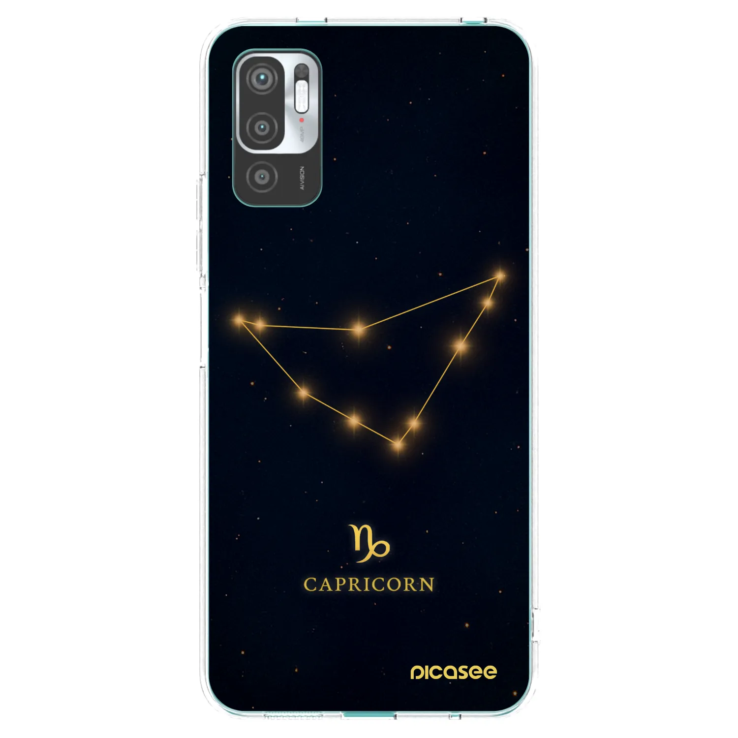 Picasee silikonový průhledný obal pro Xiaomi Redmi Note 10 5G - CAPRICORN