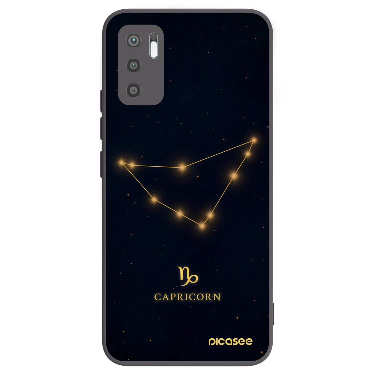 Picasee silikonový černý obal pro Xiaomi Redmi Note 10 5G - CAPRICORN