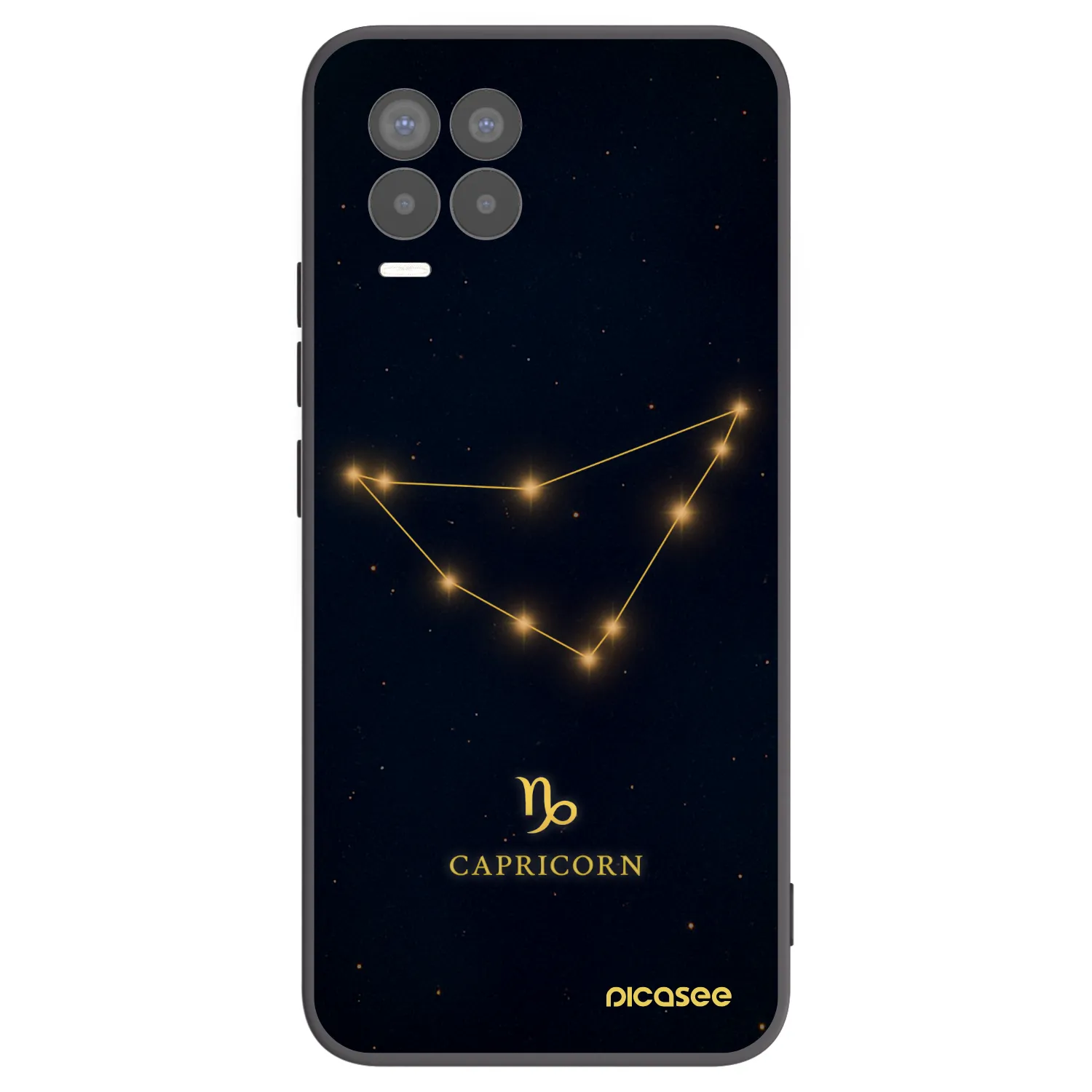 Picasee silikonový černý obal pro Realme 8 Pro - CAPRICORN