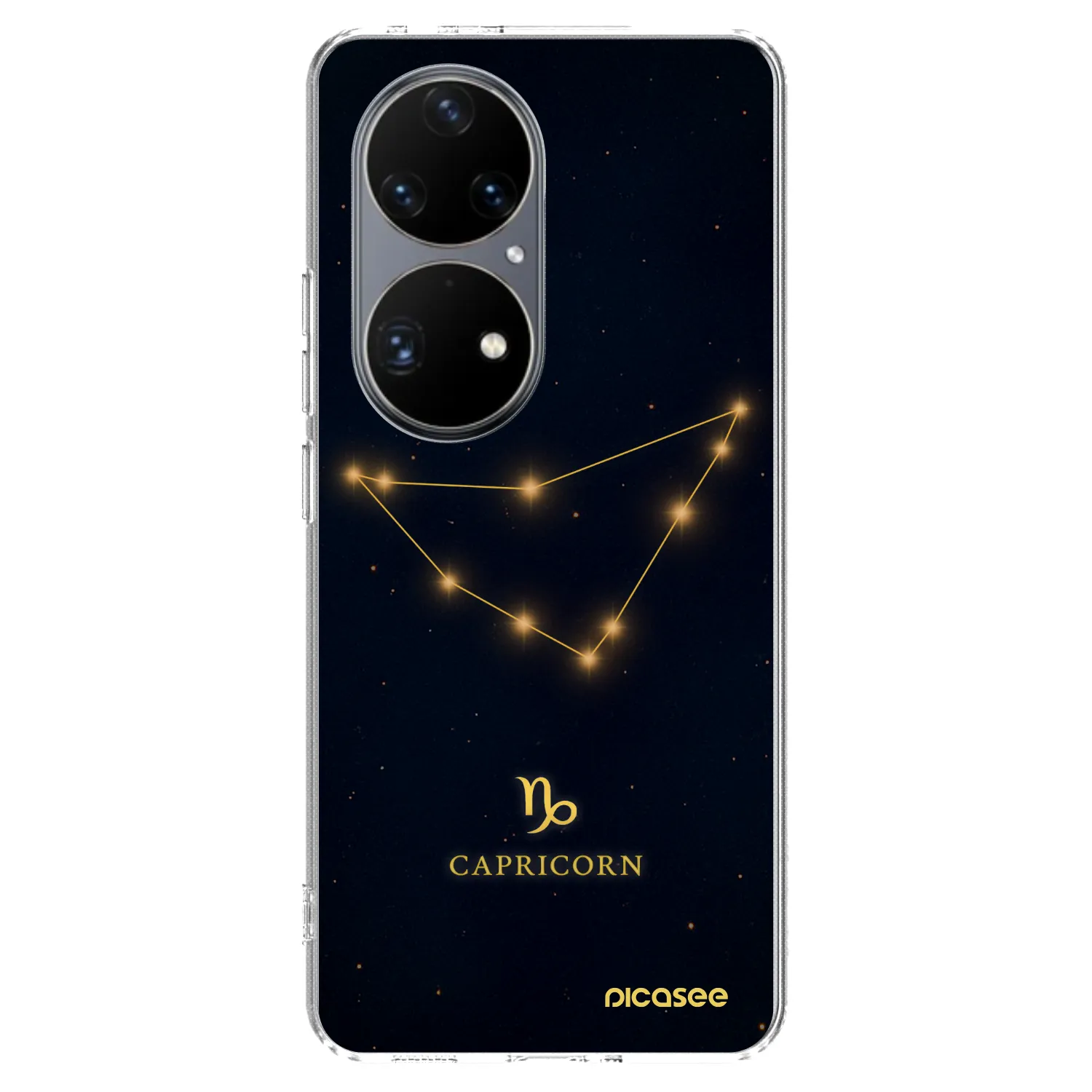 Picasee silikonový průhledný obal pro Huawei P50 - CAPRICORN