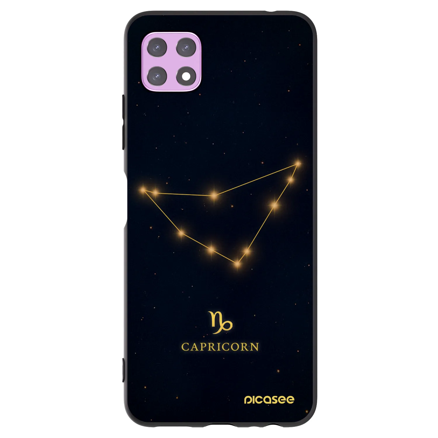 Picasee silikonový černý obal pro Samsung Galaxy A22 A226B 5G - CAPRICORN
