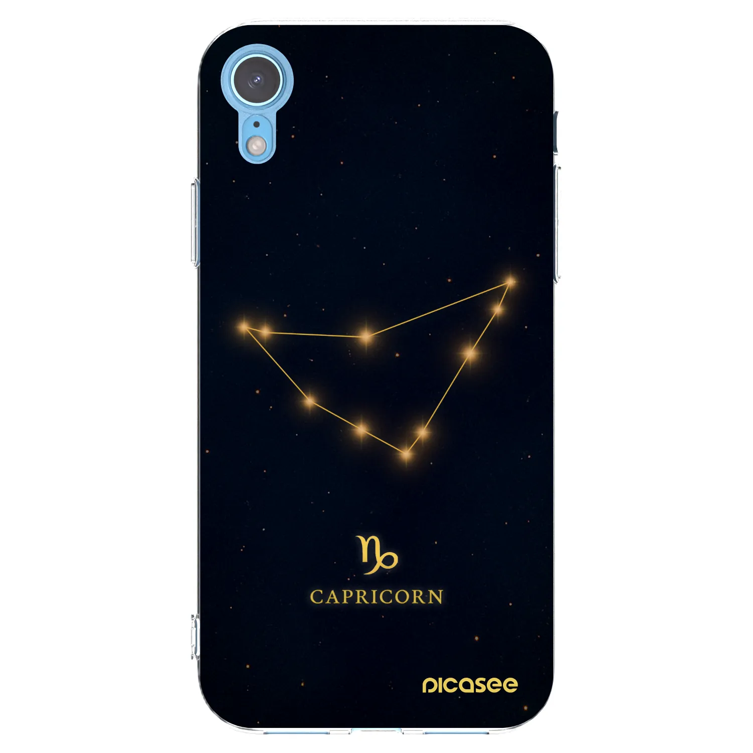 Picasee silikonový průhledný obal pro Apple iPhone XR - CAPRICORN