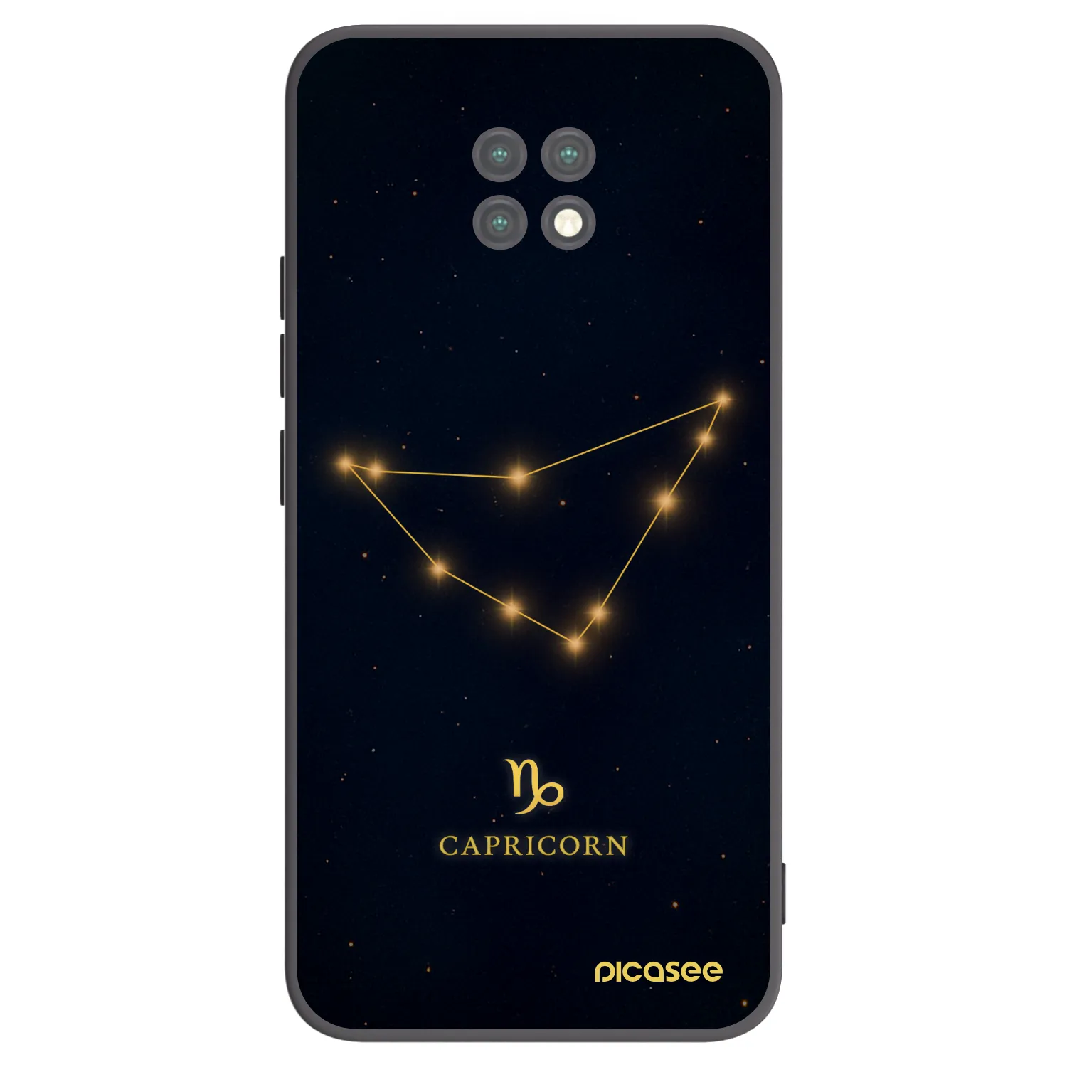 Picasee silikonový černý obal pro Xiaomi Redmi Note 9T - CAPRICORN