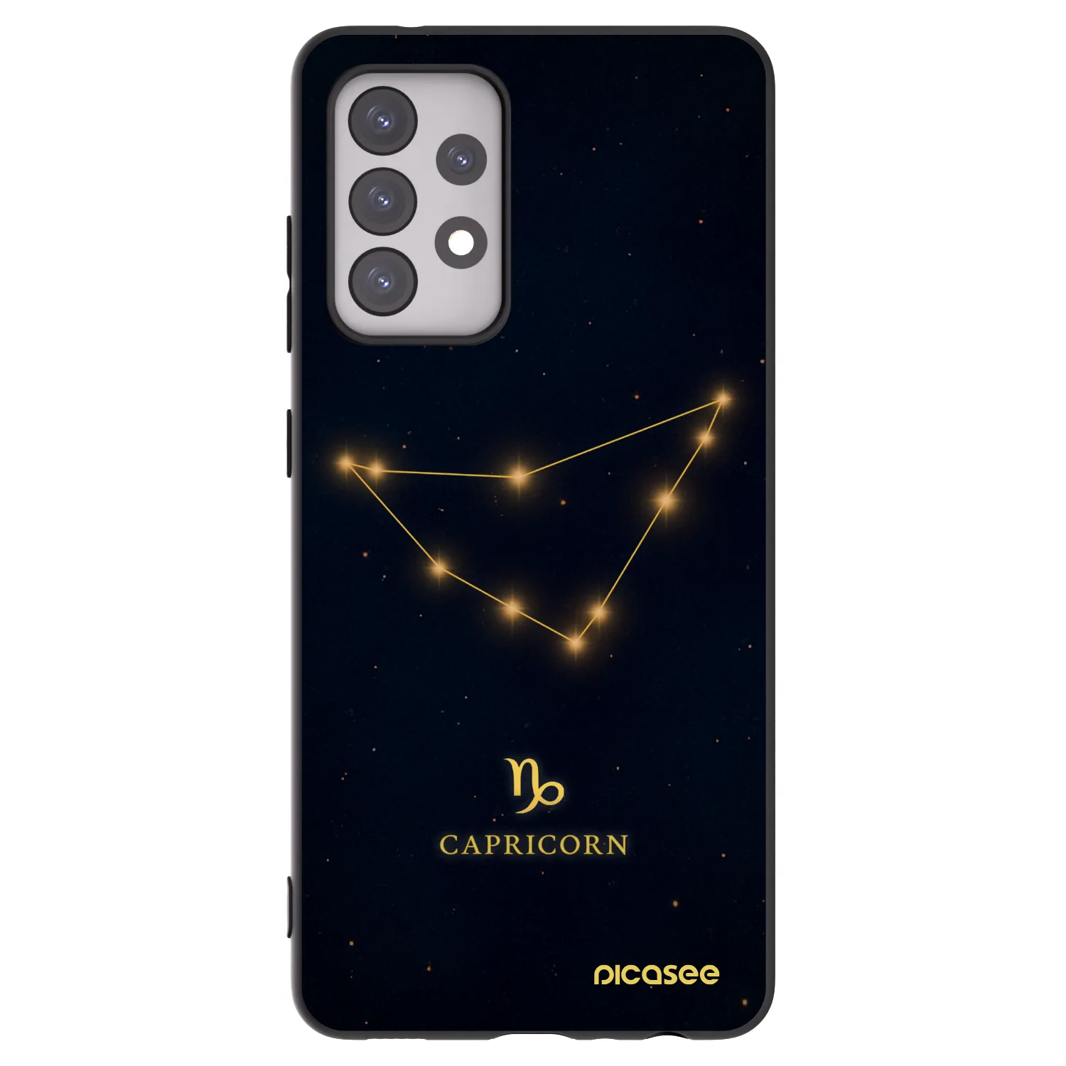 Picasee silikonový černý obal pro Samsung Galaxy A52s 5G A528B - CAPRICORN