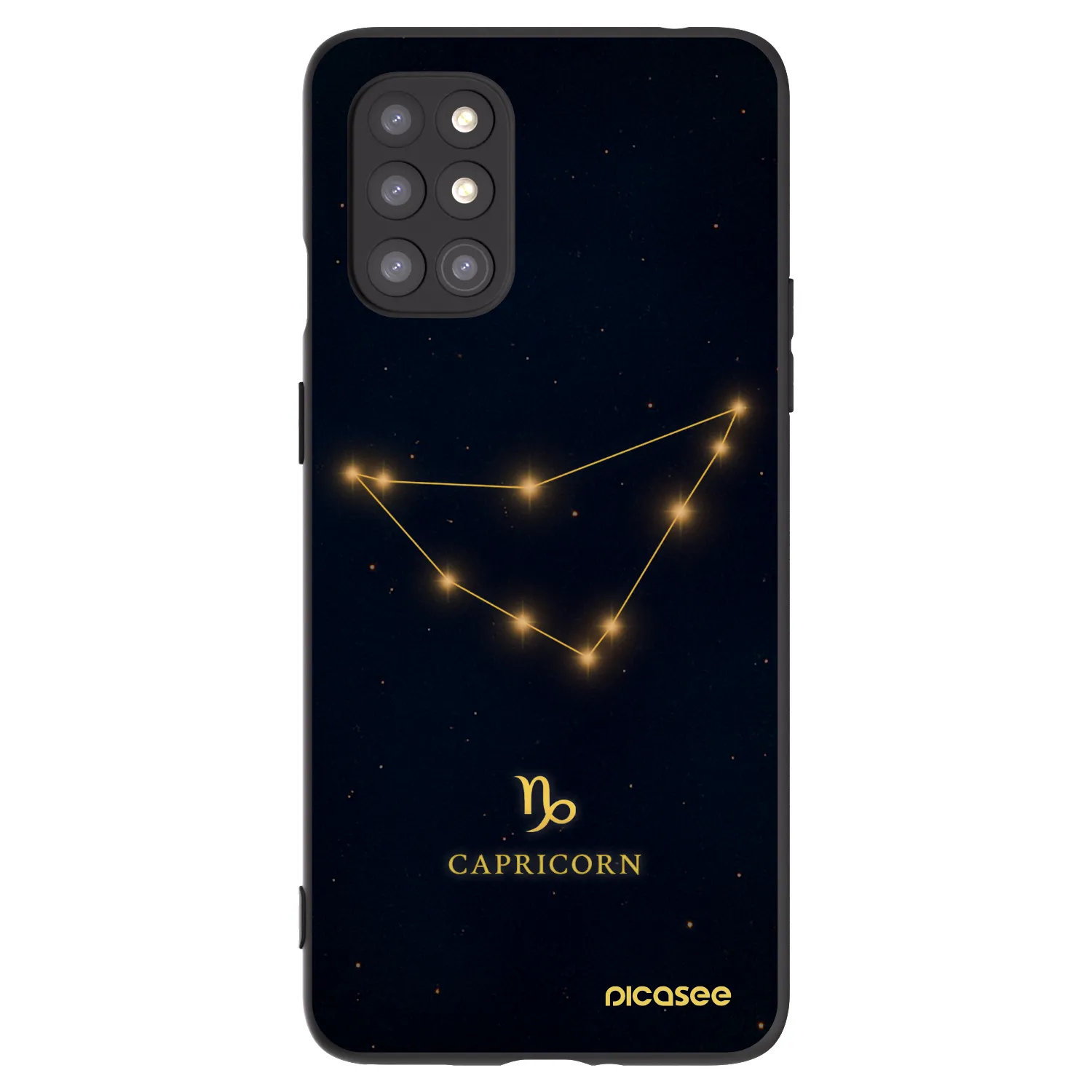 Picasee silikonový černý obal pro OnePlus 8T - CAPRICORN