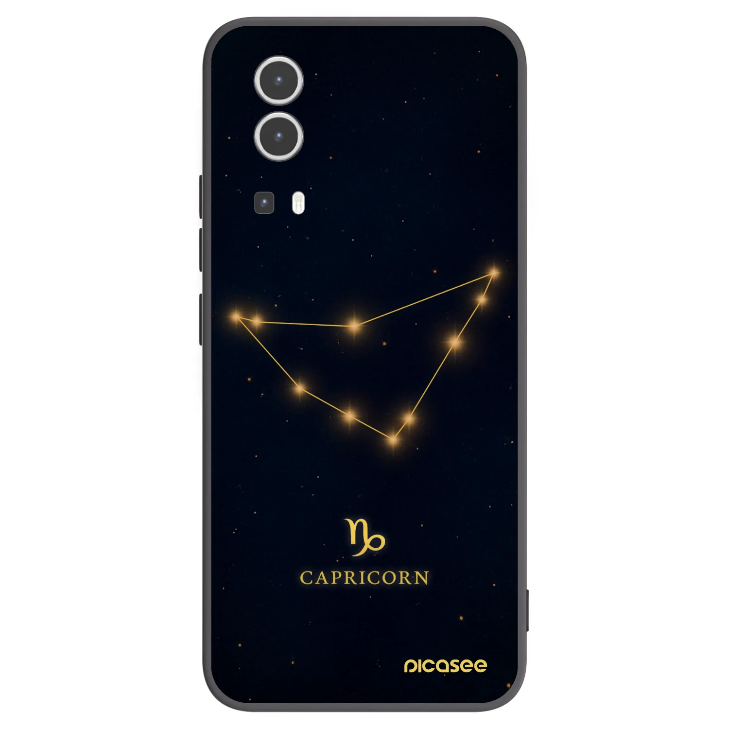 Picasee silikonový černý obal pro Vivo Y72 5G - CAPRICORN