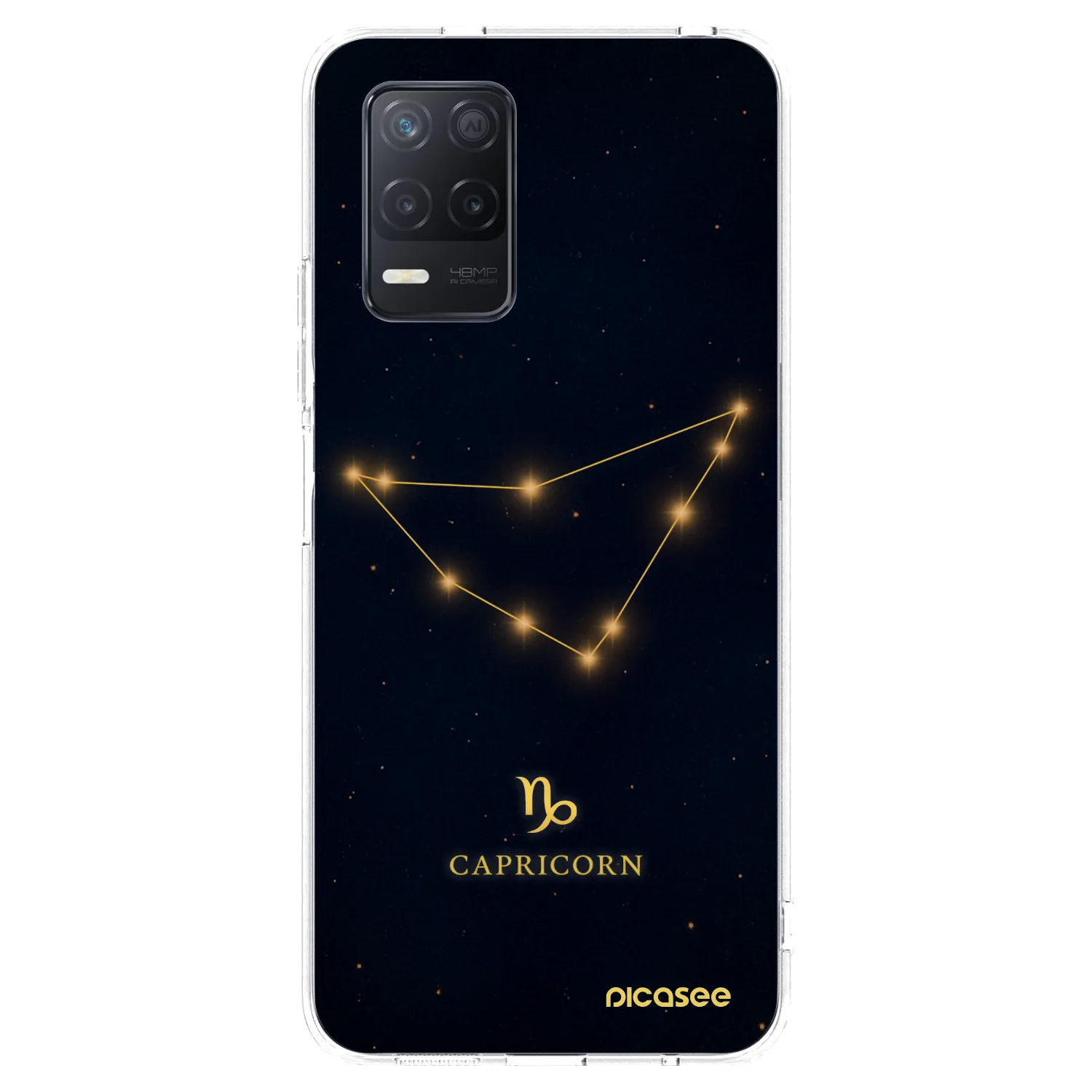 Picasee silikonový průhledný obal pro Realme 8 5G - CAPRICORN