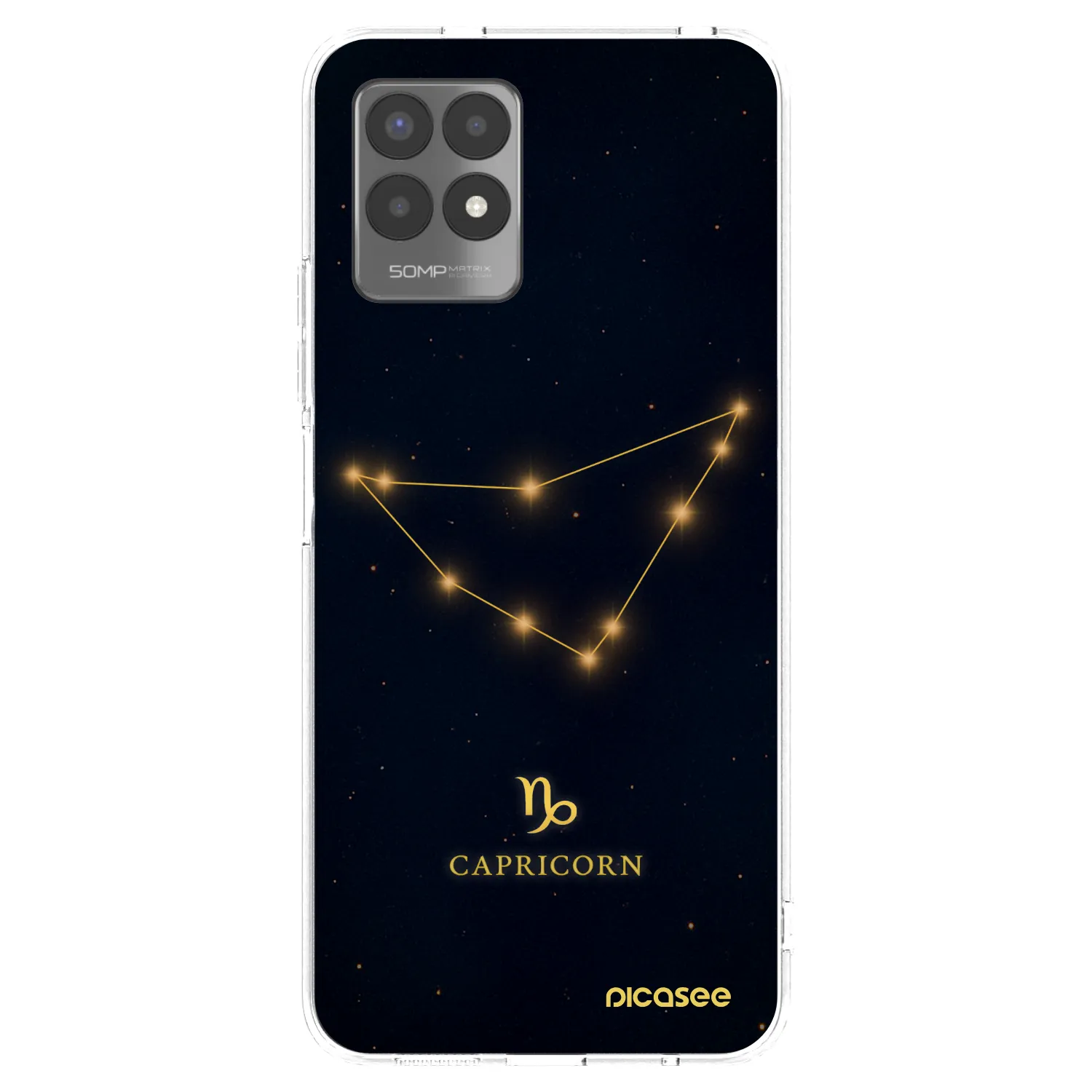 Picasee silikonový průhledný obal pro Realme 8i - CAPRICORN