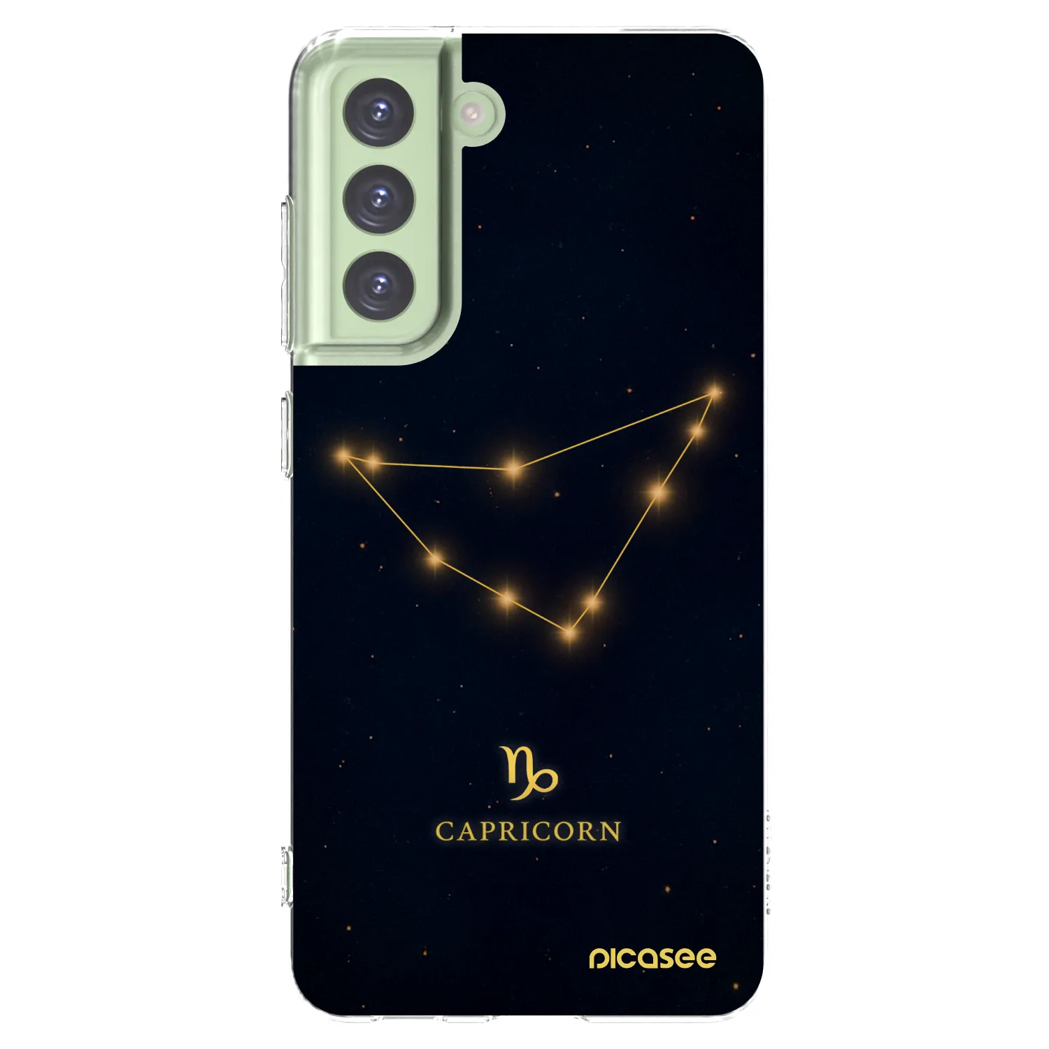 Picasee silikonový průhledný obal pro Samsung Galaxy S21 FE 5G - CAPRICORN