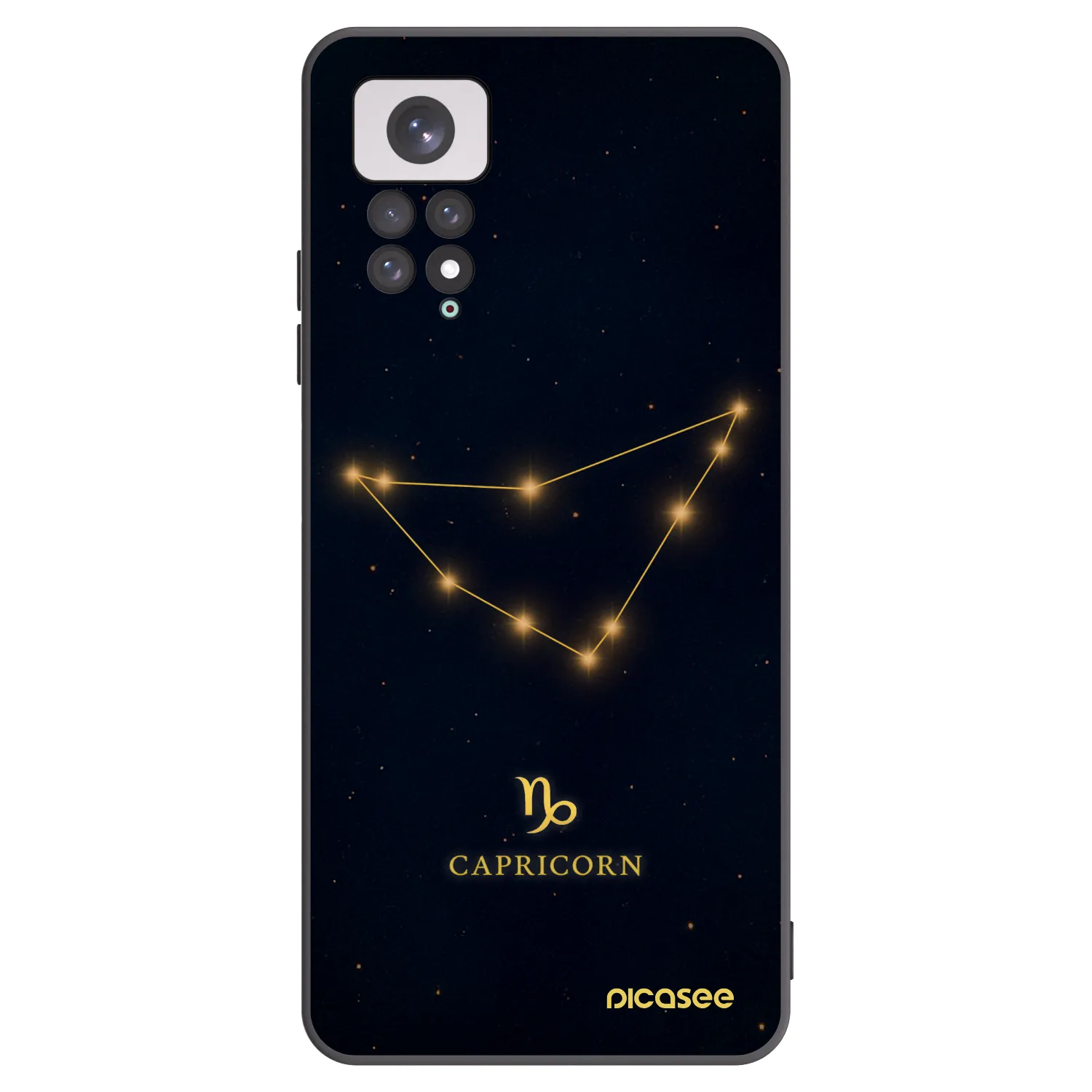 Picasee silikonový černý obal pro Xiaomi Redmi Note 11 - CAPRICORN