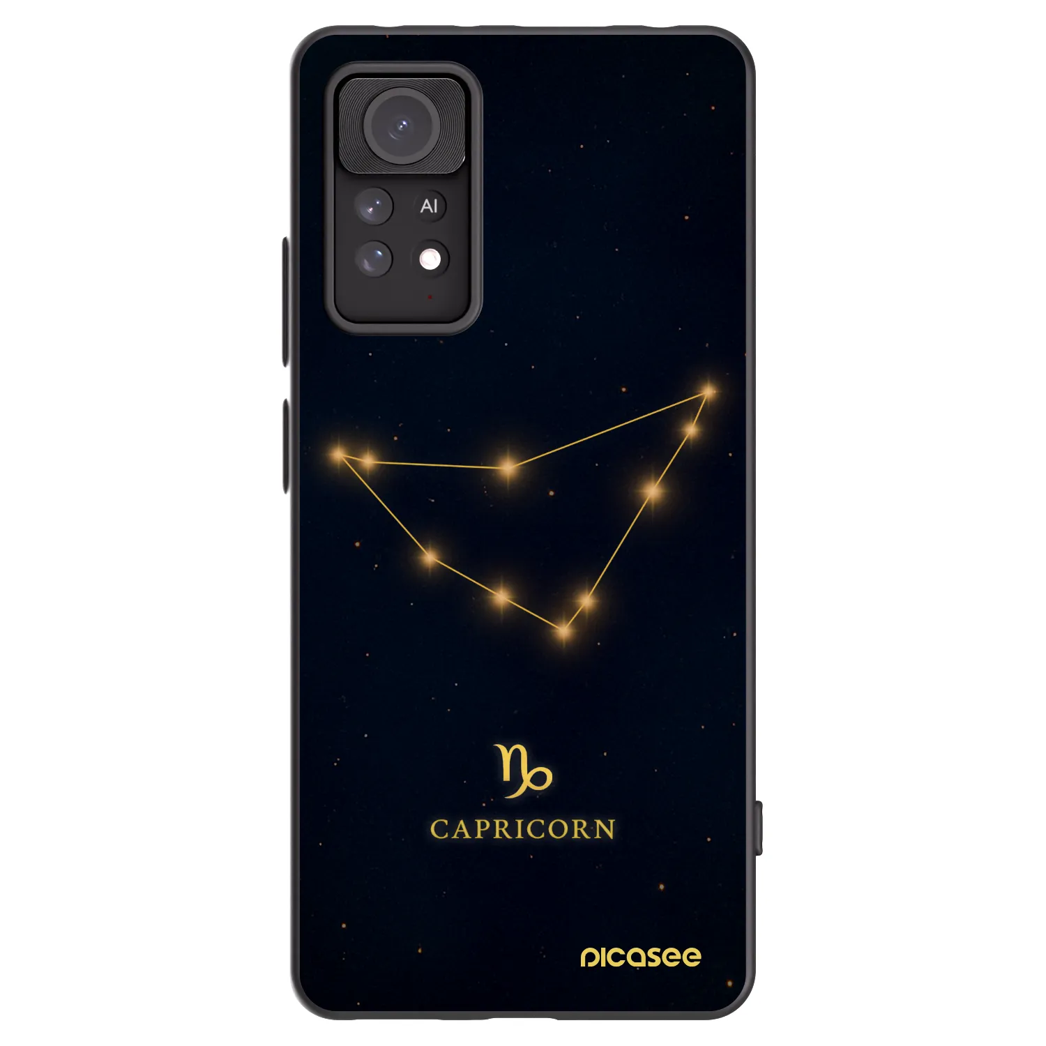 Picasee silikonový černý obal pro Xiaomi Redmi Note 11 Pro 5G - CAPRICORN