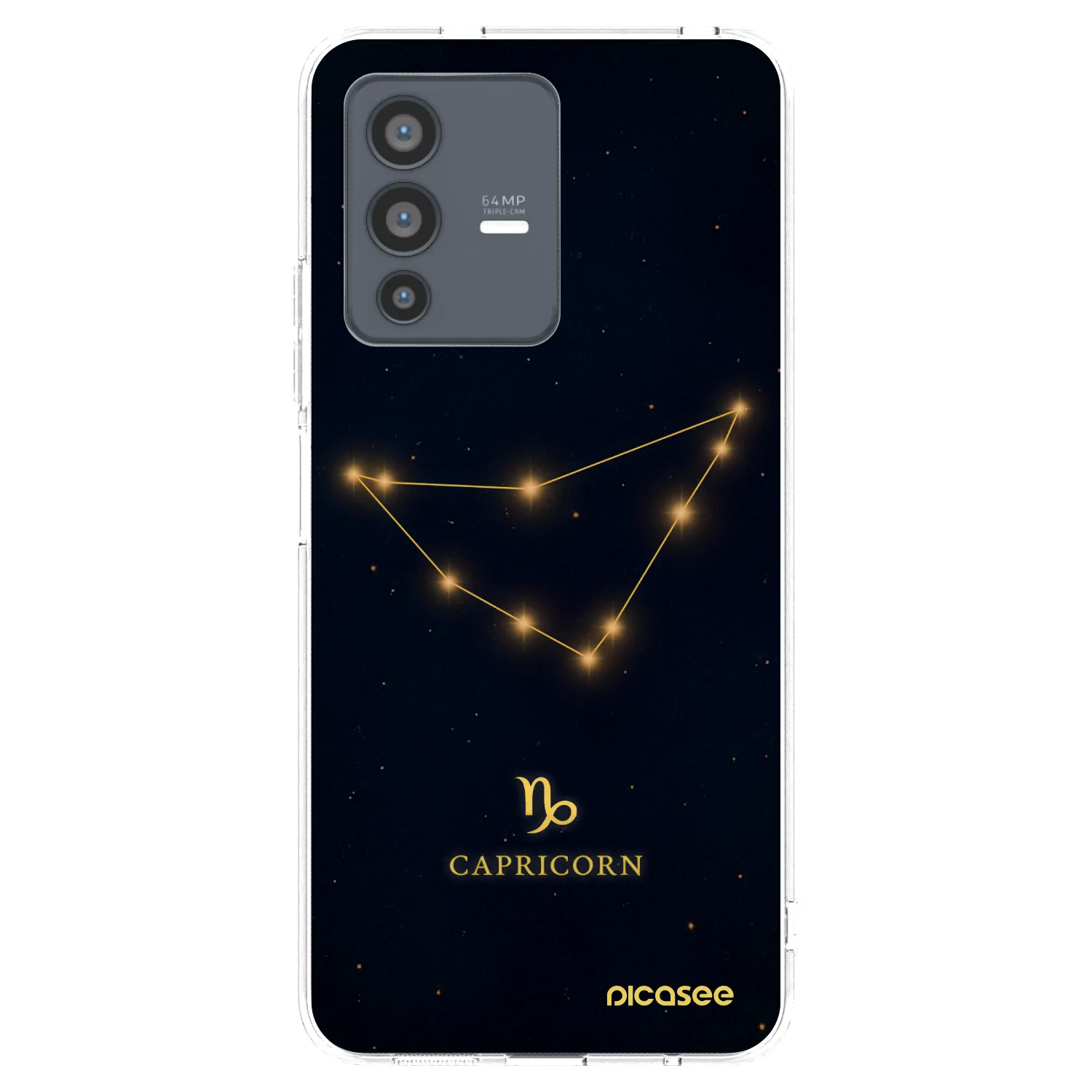 Picasee silikonový průhledný obal pro Vivo V23 5G - CAPRICORN