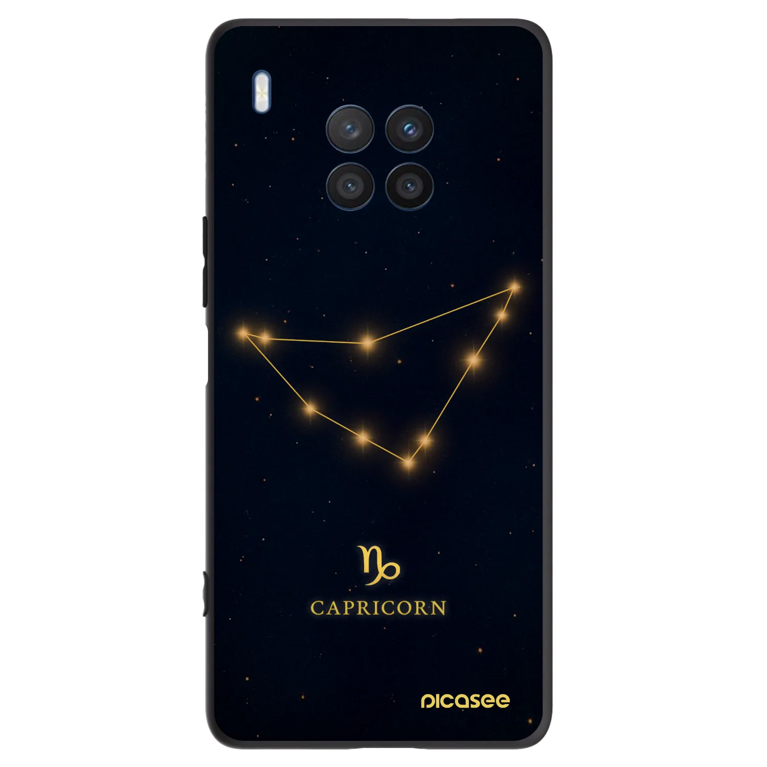 Picasee silikonový černý obal pro Honor 50 Lite - CAPRICORN