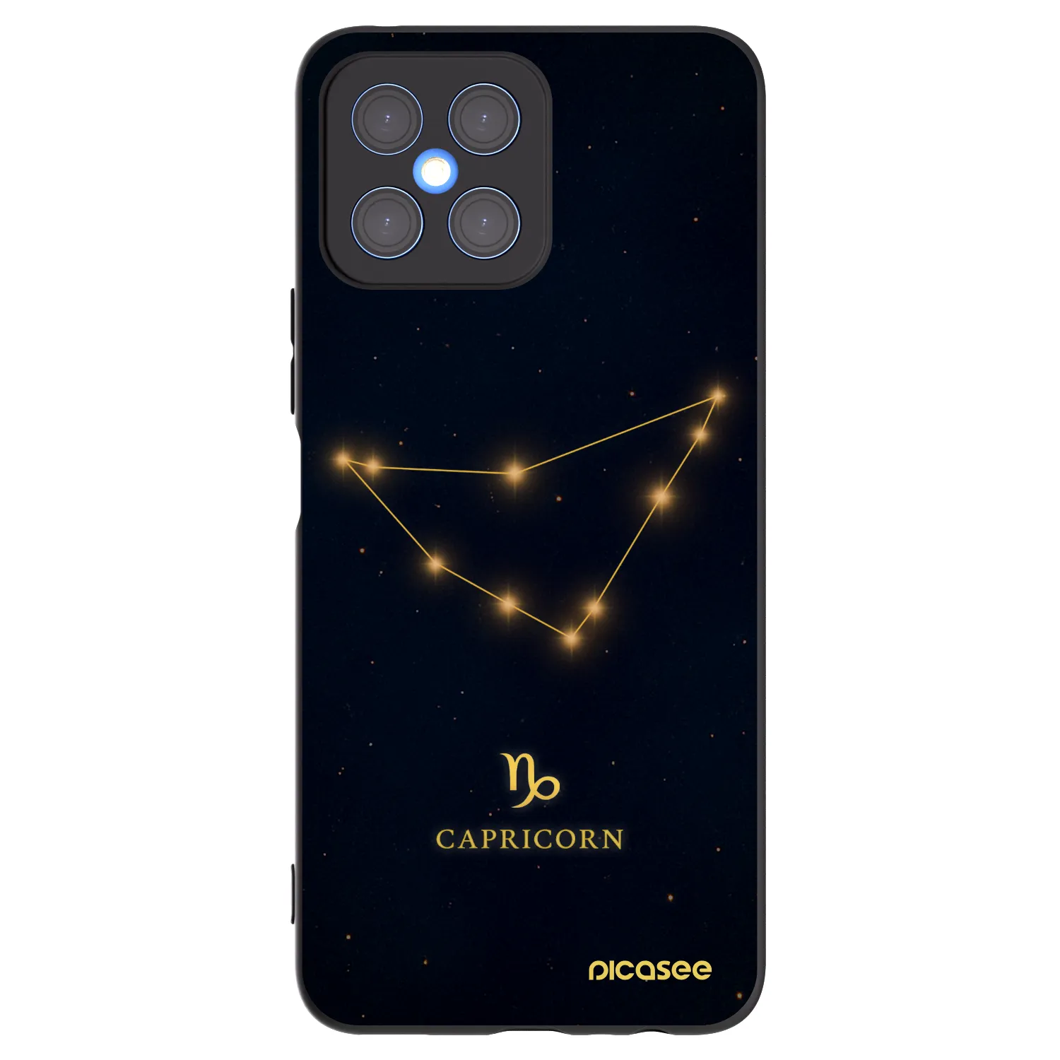 Picasee silikonový černý obal pro Honor X8 4G - CAPRICORN