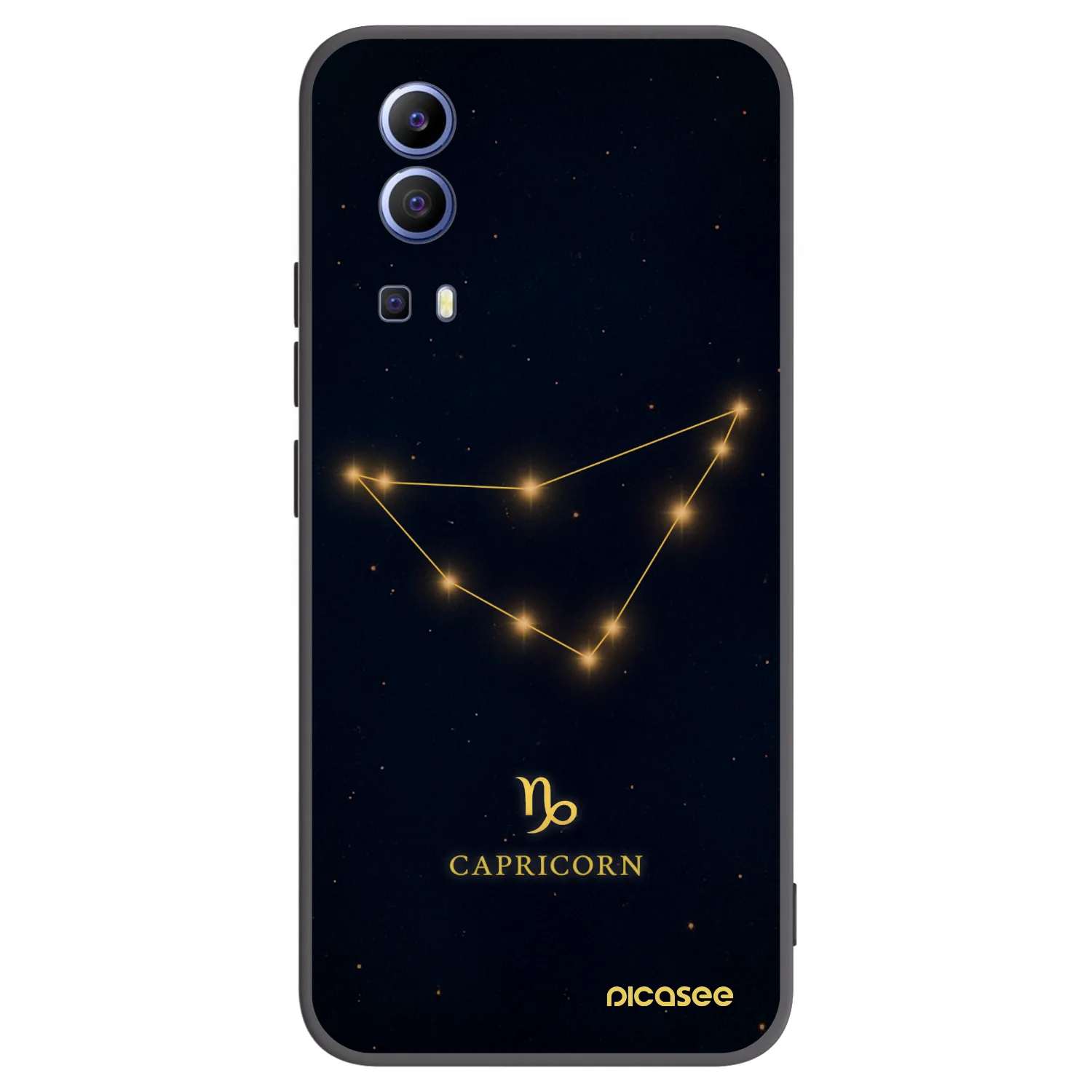 Picasee silikonový černý obal pro Vivo Y52 5G - CAPRICORN