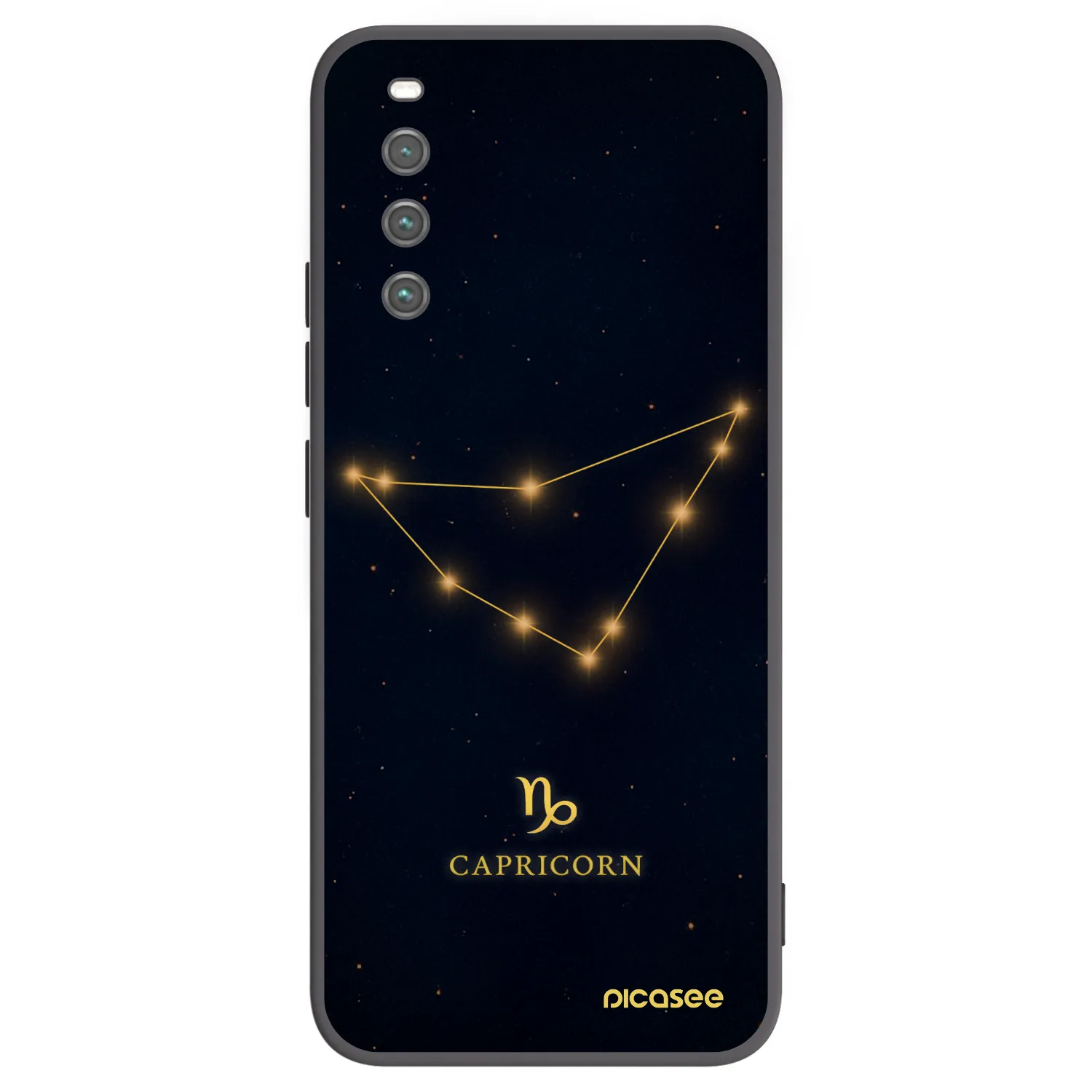 Picasee silikonový černý obal pro Sony Xperia 10 IV 5G - CAPRICORN