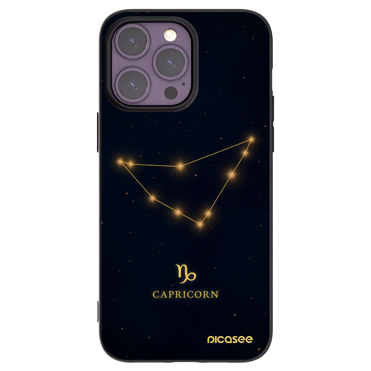 Picasee silikonový černý obal pro Apple iPhone 14 Pro Max - CAPRICORN