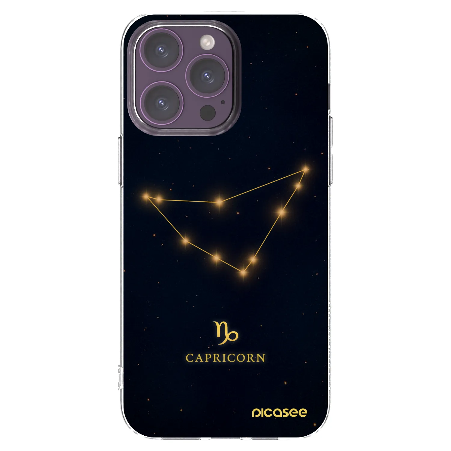 Picasee silikonový průhledný obal pro Apple iPhone 14 Pro Max - CAPRICORN