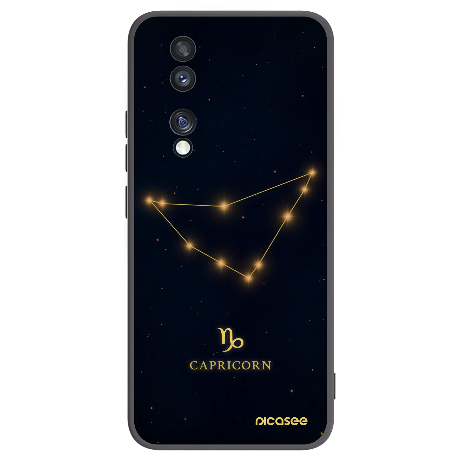 Picasee silikonový černý obal pro Honor 70 - CAPRICORN