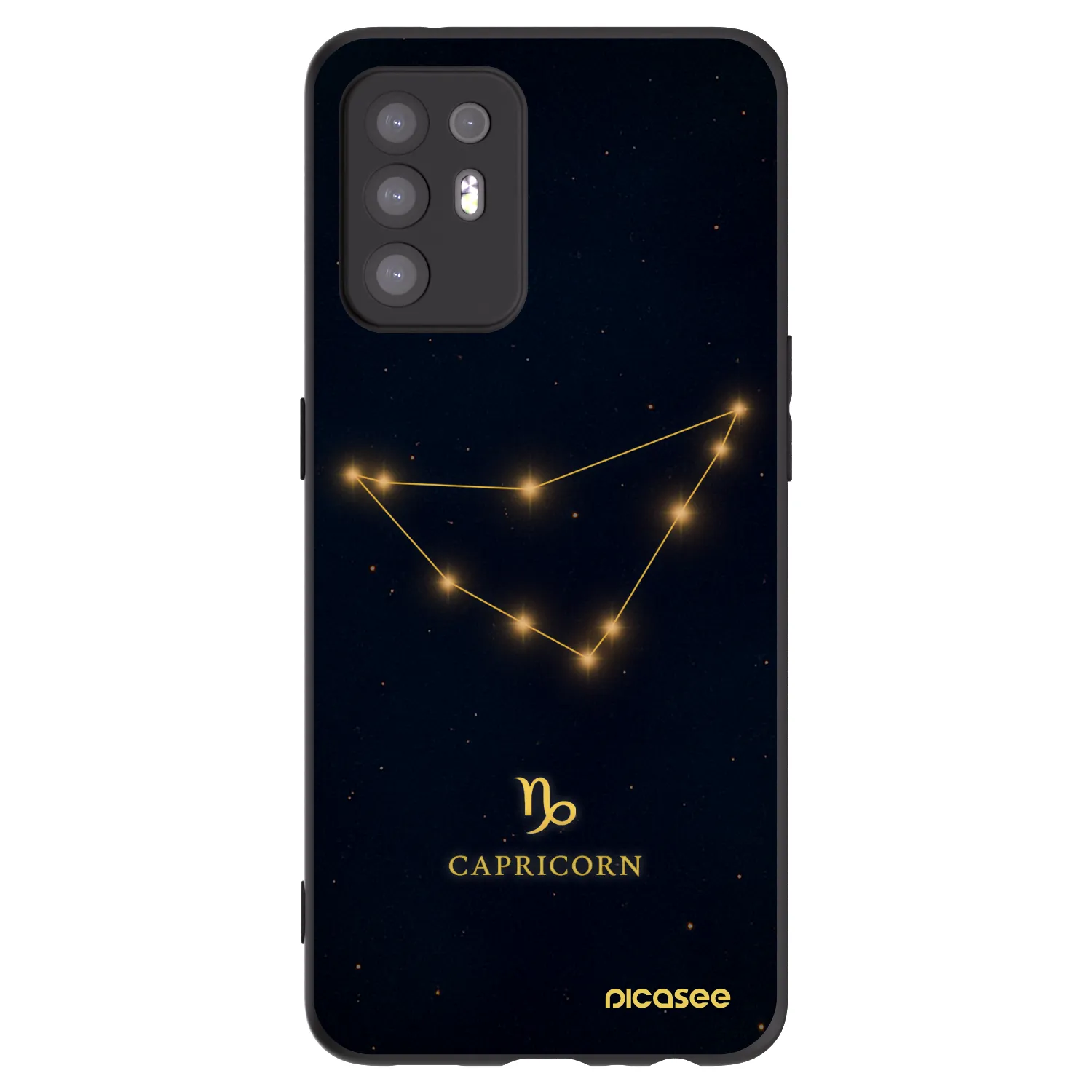 Picasee silikonový černý obal pro OPPO A94 5G - CAPRICORN