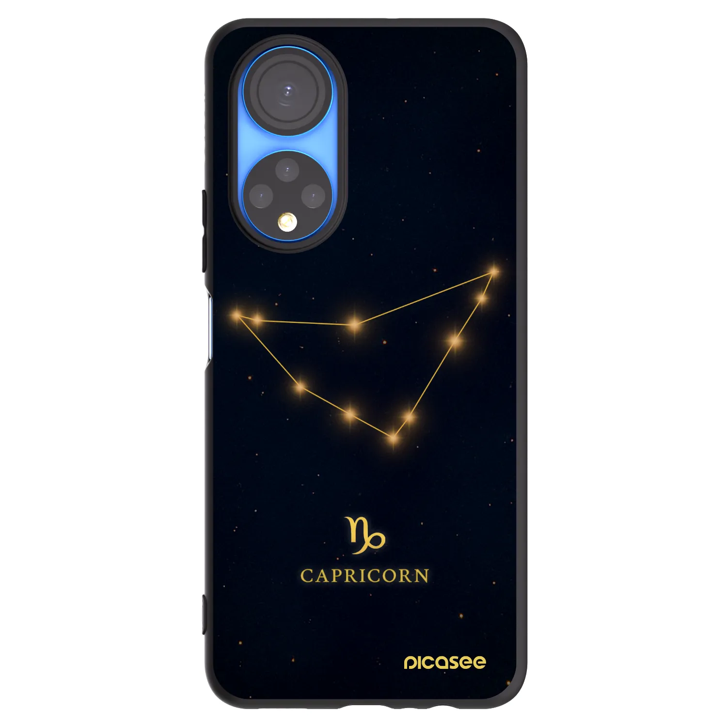 Picasee silikonový černý obal pro Honor X7 - CAPRICORN