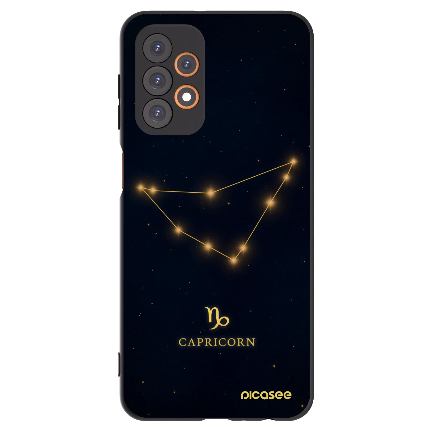 Picasee silikonový černý obal pro Samsung Galaxy A23 A236B 5G - CAPRICORN