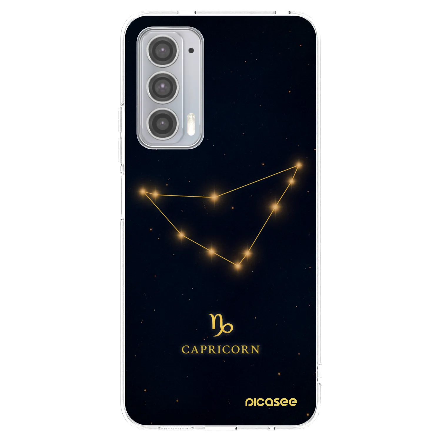 Picasee silikonový průhledný obal pro Motorola Edge 20 - CAPRICORN