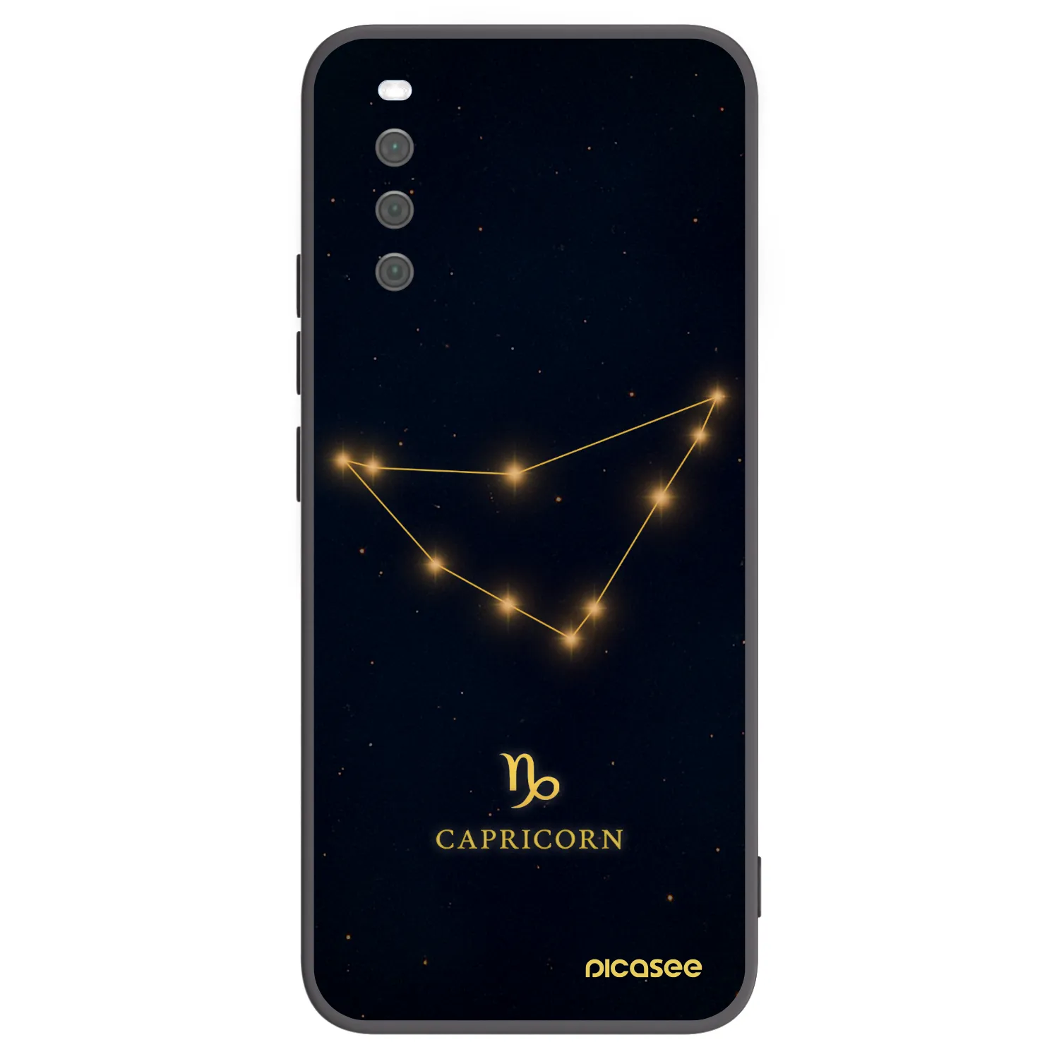 Picasee silikonový černý obal pro Sony Xperia 10 III - CAPRICORN