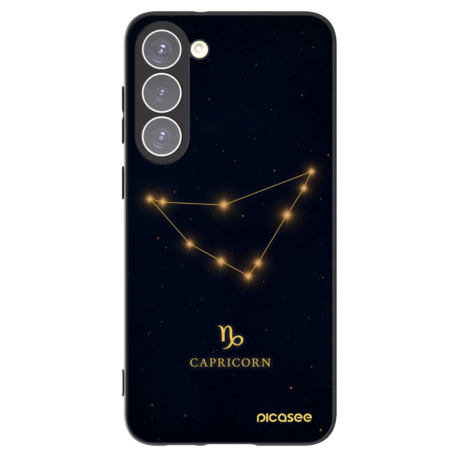 Picasee silikonový černý obal pro Samsung Galaxy S23+ 5G - CAPRICORN