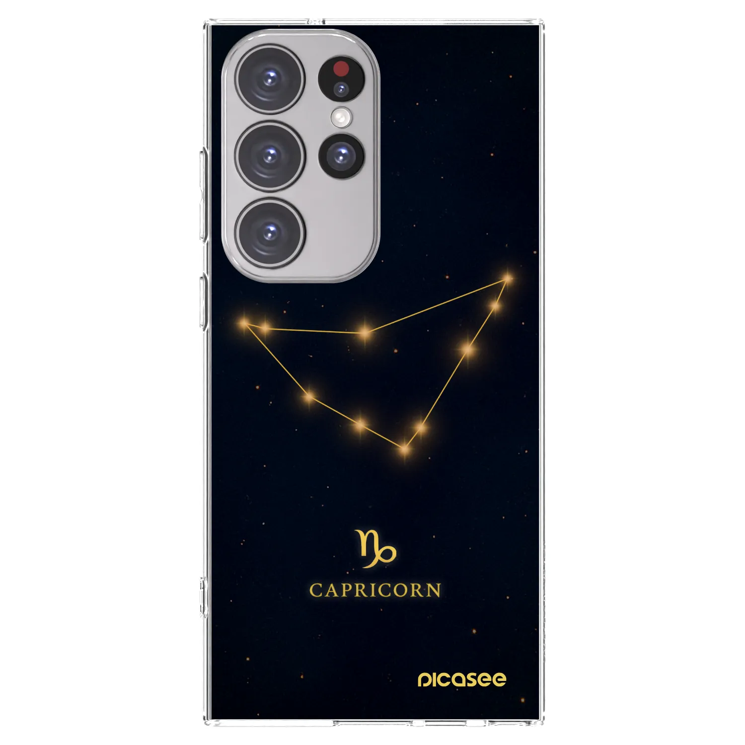Picasee silikonový průhledný obal pro Samsung Galaxy S23 Ultra 5G - CAPRICORN