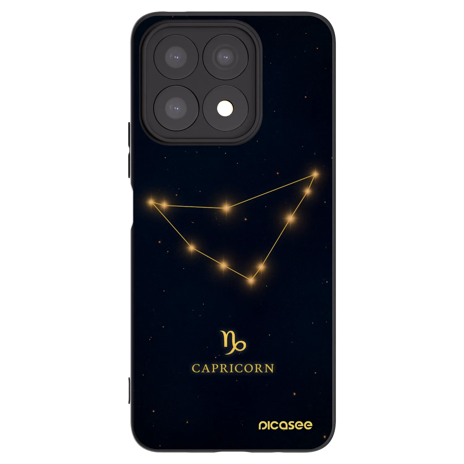 Picasee silikonový černý obal pro Honor X8a - CAPRICORN