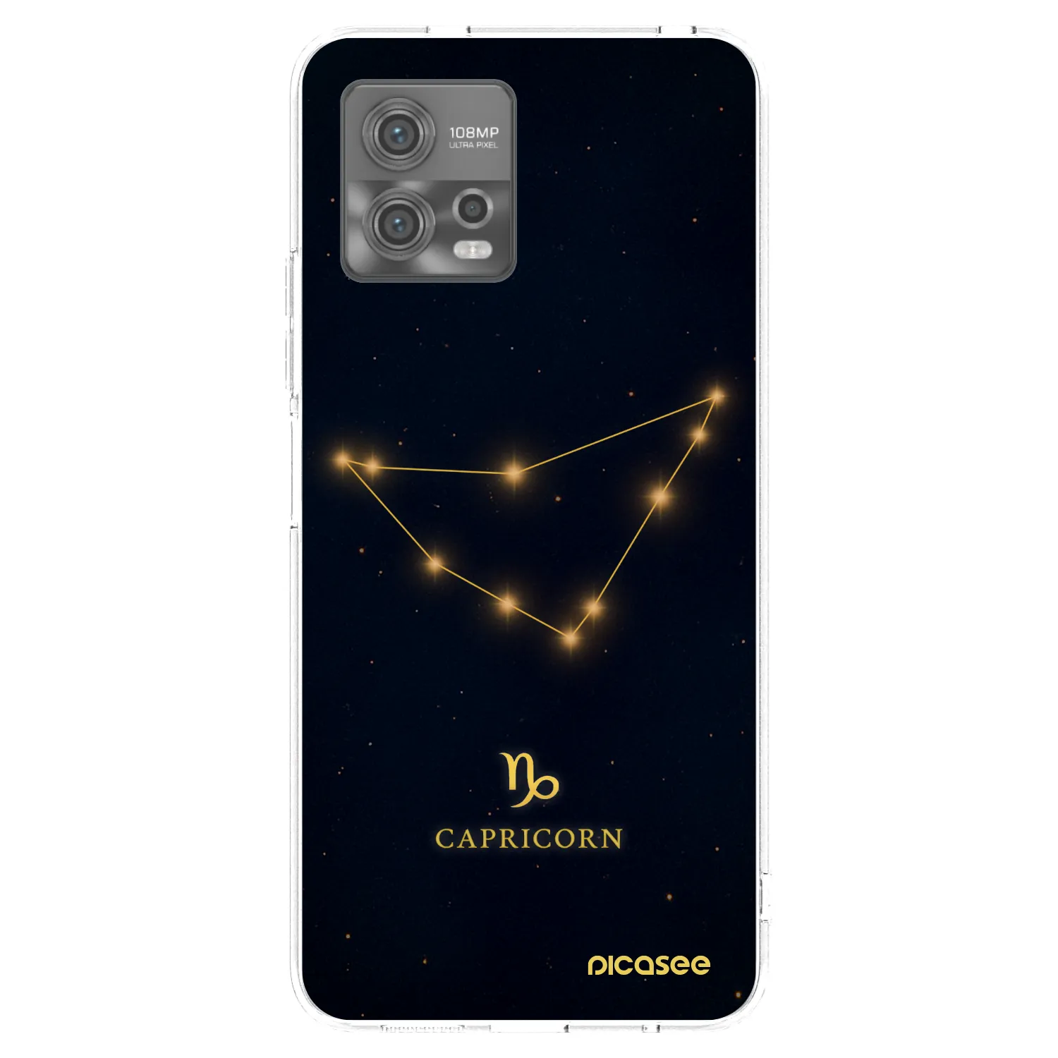 Picasee silikonový průhledný obal pro Motorola Moto G72 - CAPRICORN